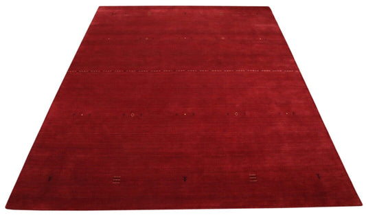 Gabbeh Rot Teppich 100% Wolle 250x300 cm Handgewebt Lori Lr1054