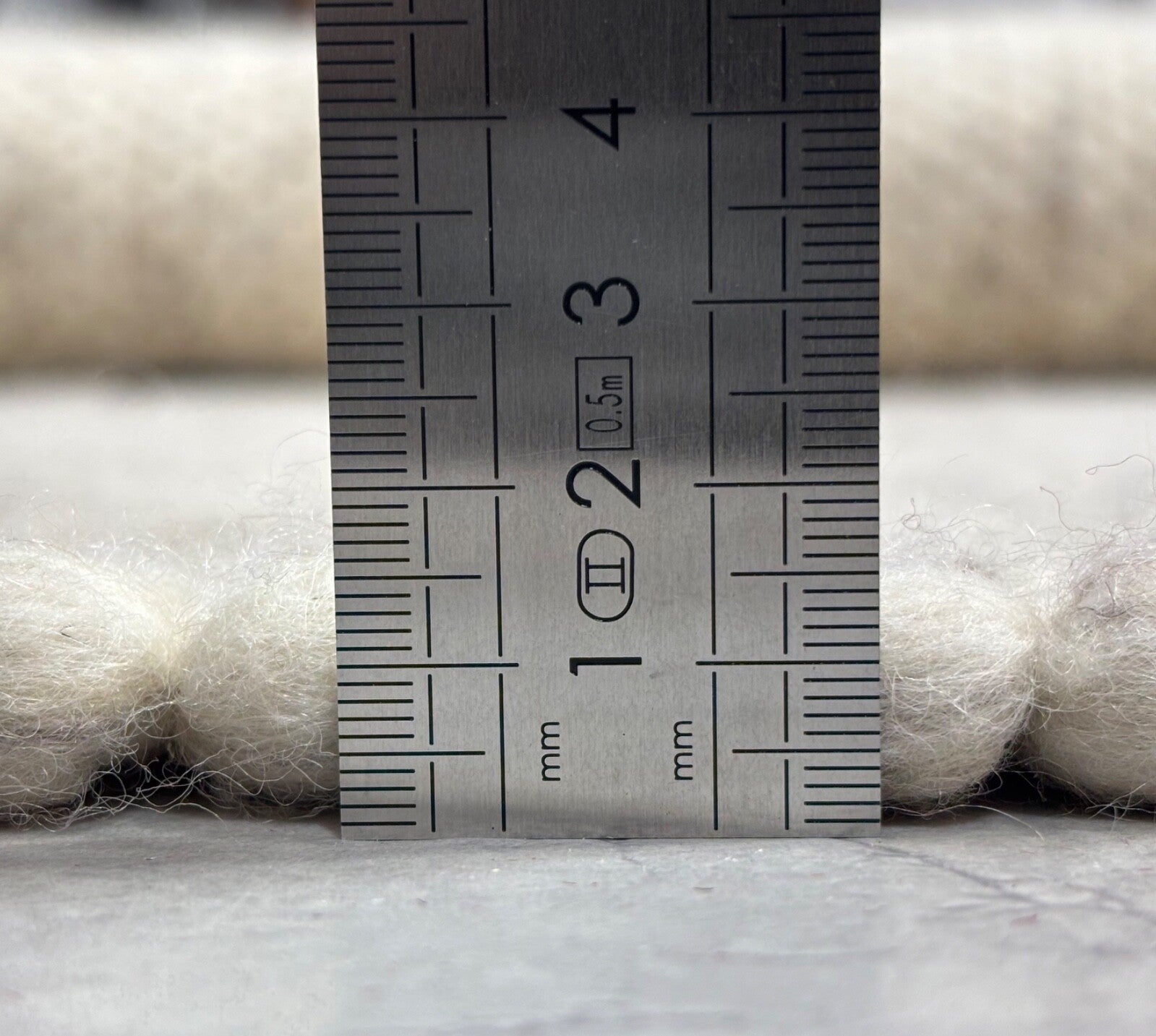 Teppich aus 100 % Wolle 152x244 cm Handgefertigt, Modern, Naturbeige ST44