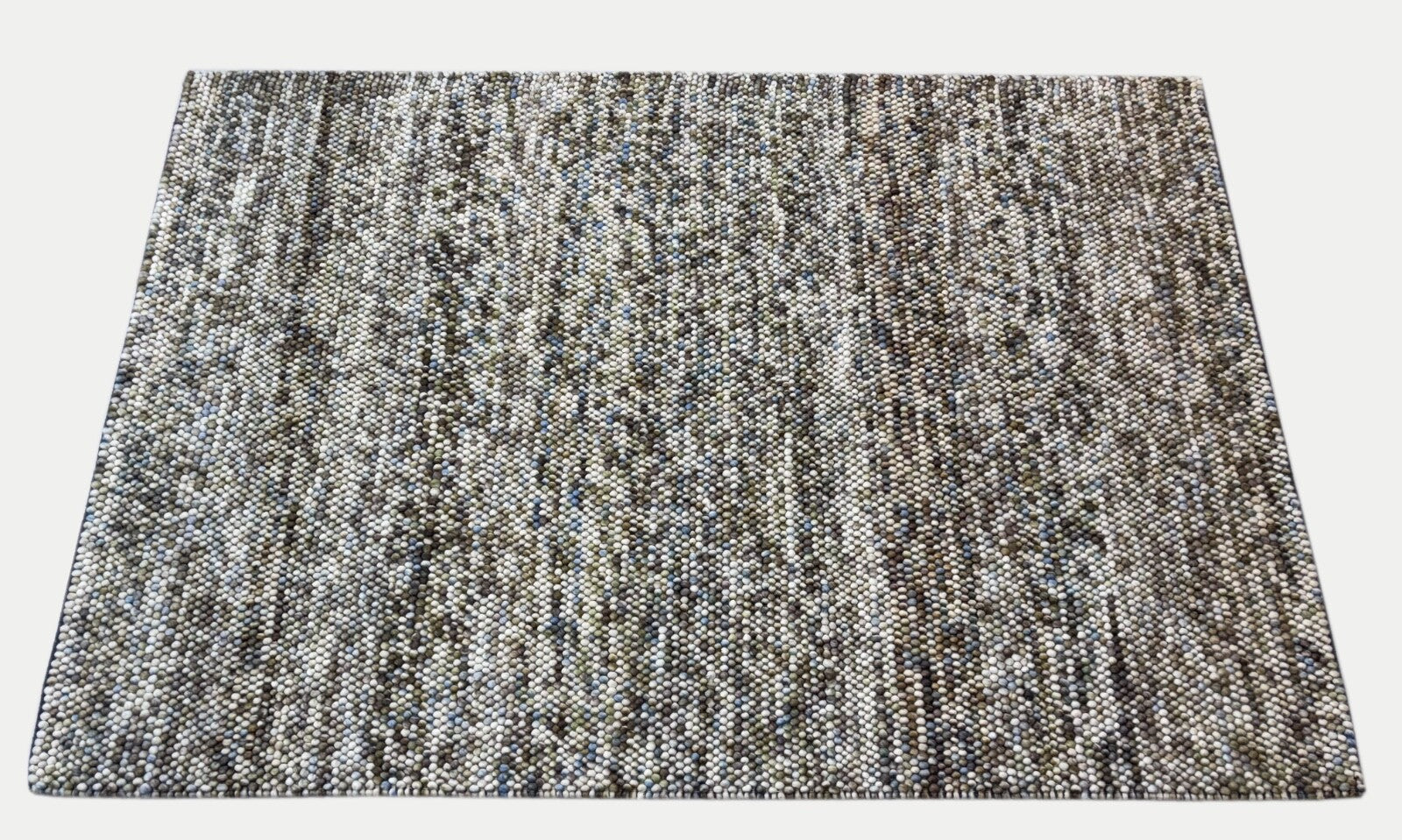 Bunter Wollteppich 170x240 cm Handgefertigt Modern Natur Teppich st12