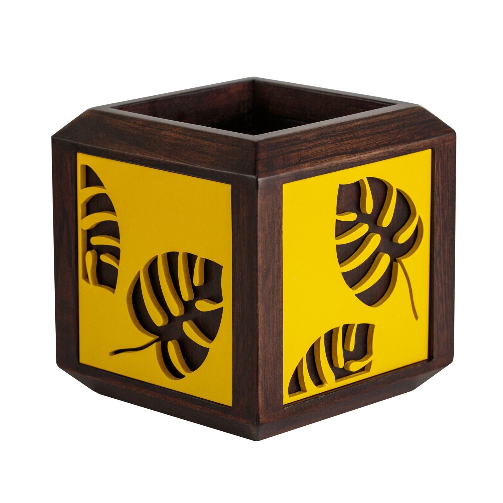 Teakholz Blumenkübel Pflanzkasten Blumentopf Holz Blumentrog Pflanztopf Übertopf