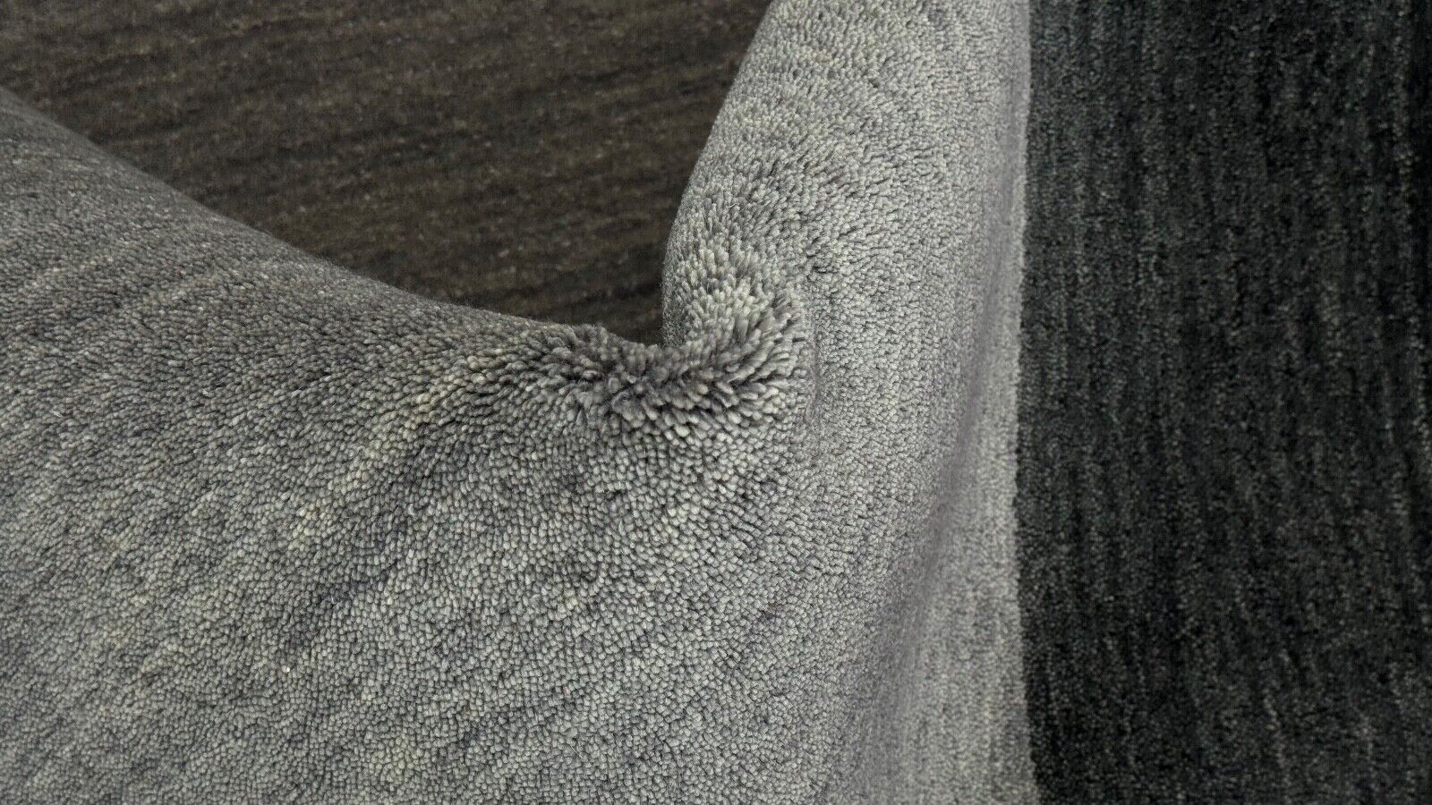 Teppich 100% Wolle 200x300 cm Grünlich Grauer Handgewebt Orient Gabbeh WR111