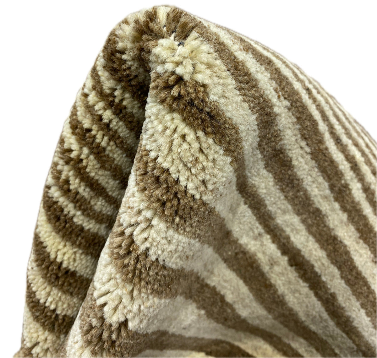 Teppich 100% Wolle Beige braun Gabbeh lori Handgewebt 125x185 cm Naturwolle S195