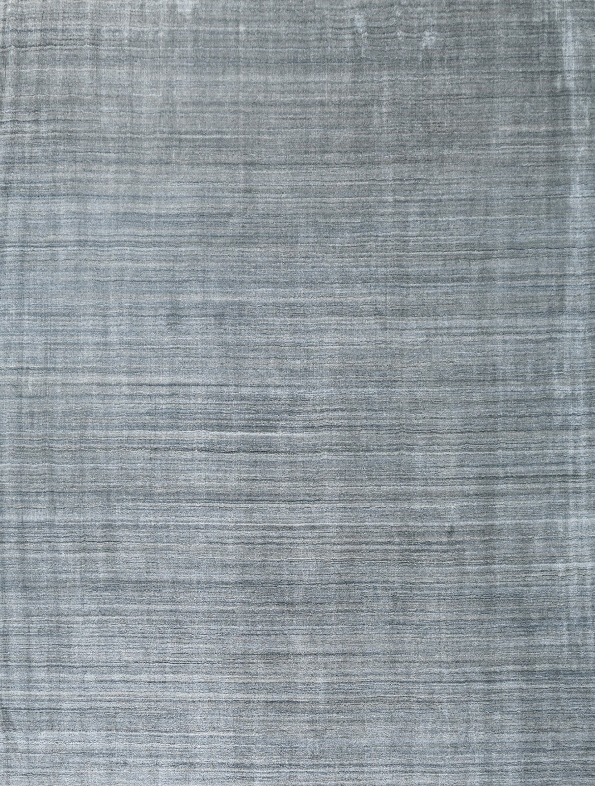 Handgewebter Teppich 240x300 Grau Glanzoptik Wolle Wohnzimmer SH212