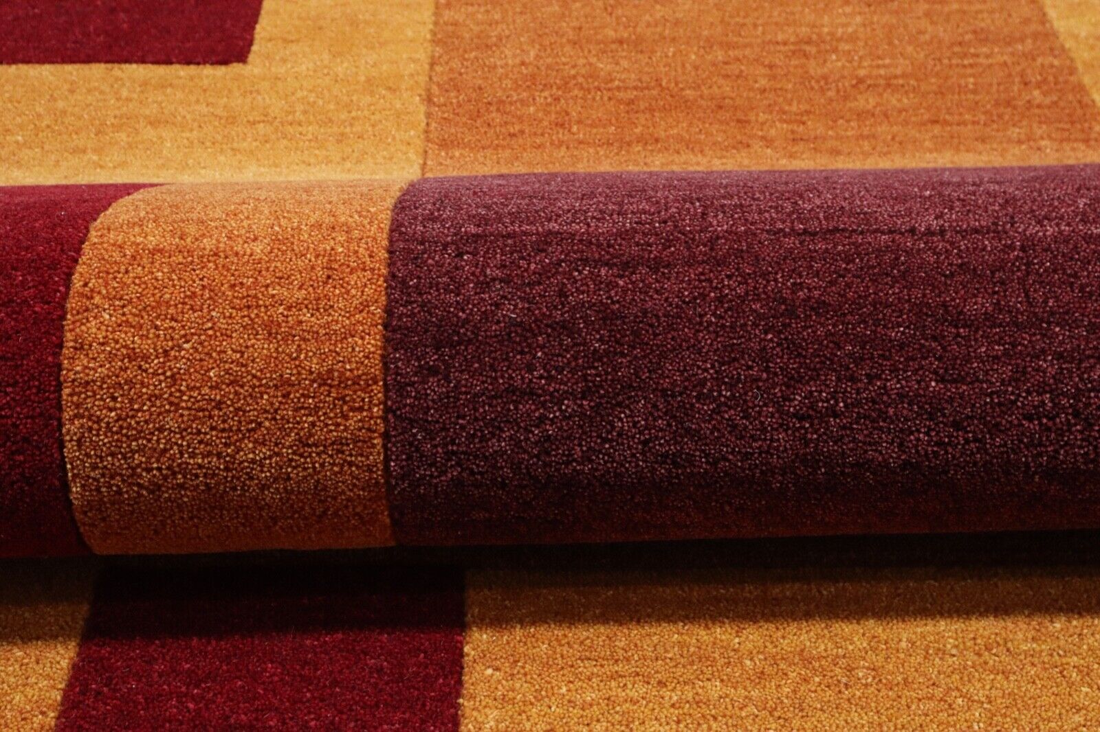 Terrakotta Teppich 100% Wolle Rot 160X230 cm Handarbeit Handgetuftet T925