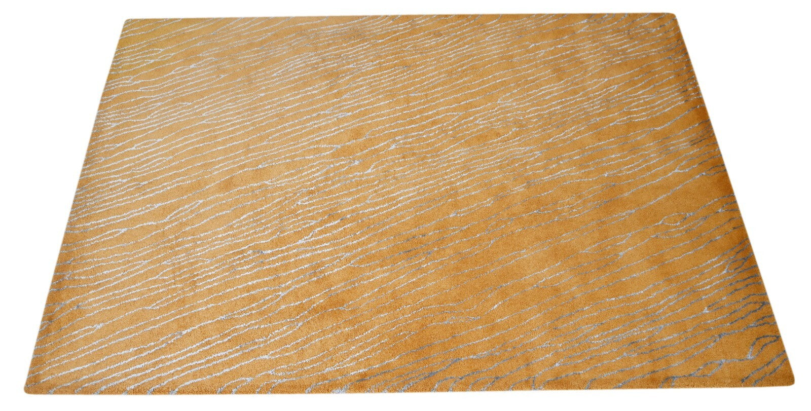 Handgetufteter Wolle Viskose teppich 150x240 Multi-Gold Modern Wohnzimmer SH215