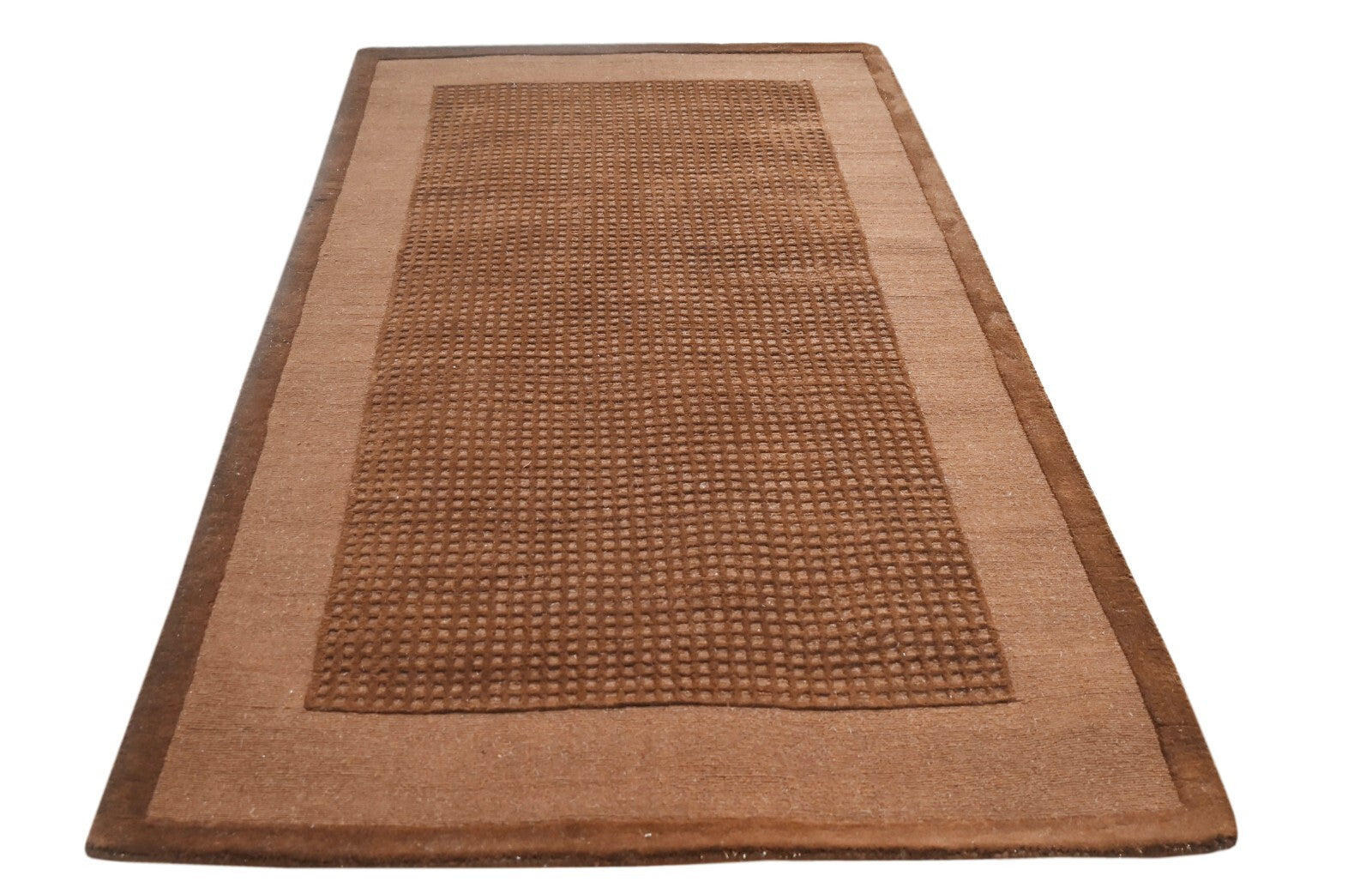 Handgetufteter Wolle teppich 150x240 braun Modern Wohnzimmer SH235