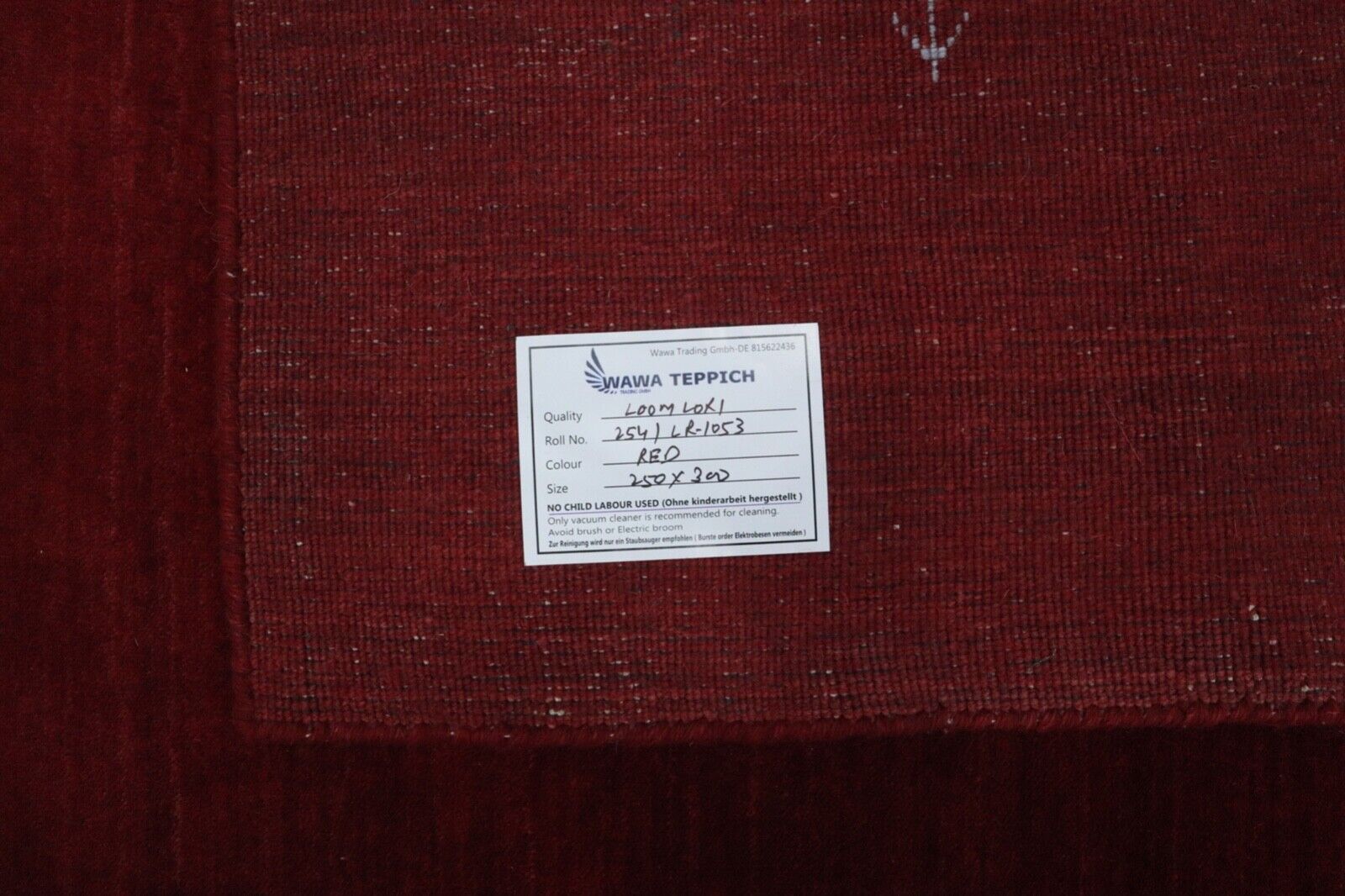 Gabbeh Rot Teppich 100% Wolle 250x300 cm Handgewebt Lori Lr1053