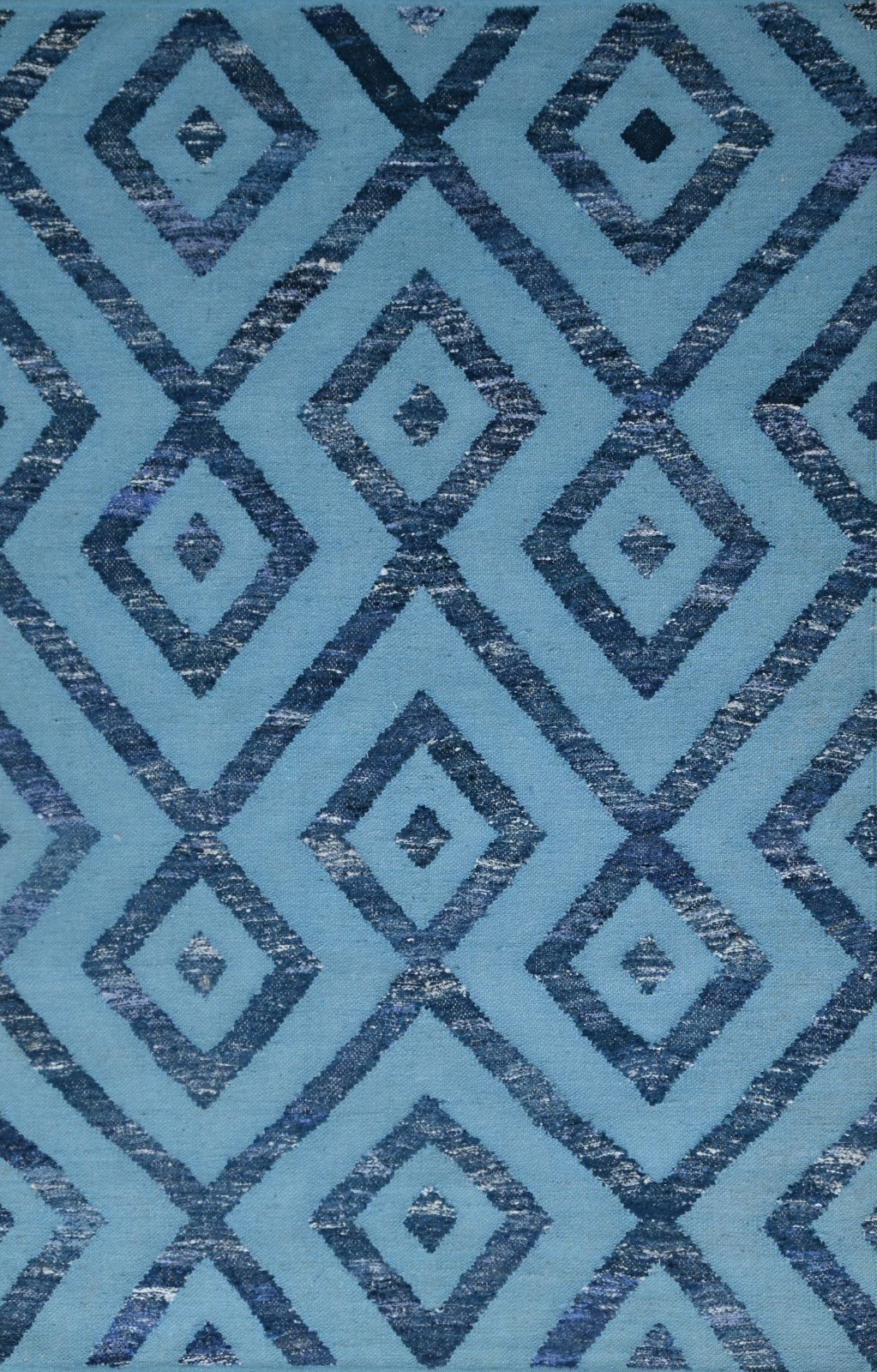 Bunter Wollteppich 150x240 cm Handgefertigt Modern Teppich sh196