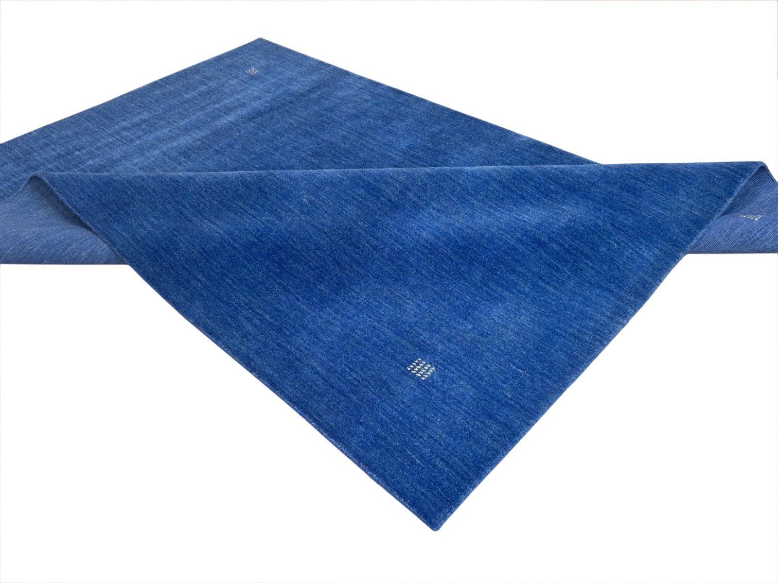 Orientteppich Gabbeh Teppich 100% 170x240 cm Handgewebt 100% Wolle Blau Modern