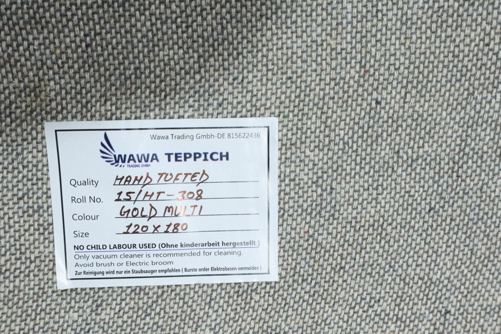 Gyapjú szőnyeg 120x180 Mustár sárga Fekete Modern csíkos szőnyeg Kézzel csomózott HT308