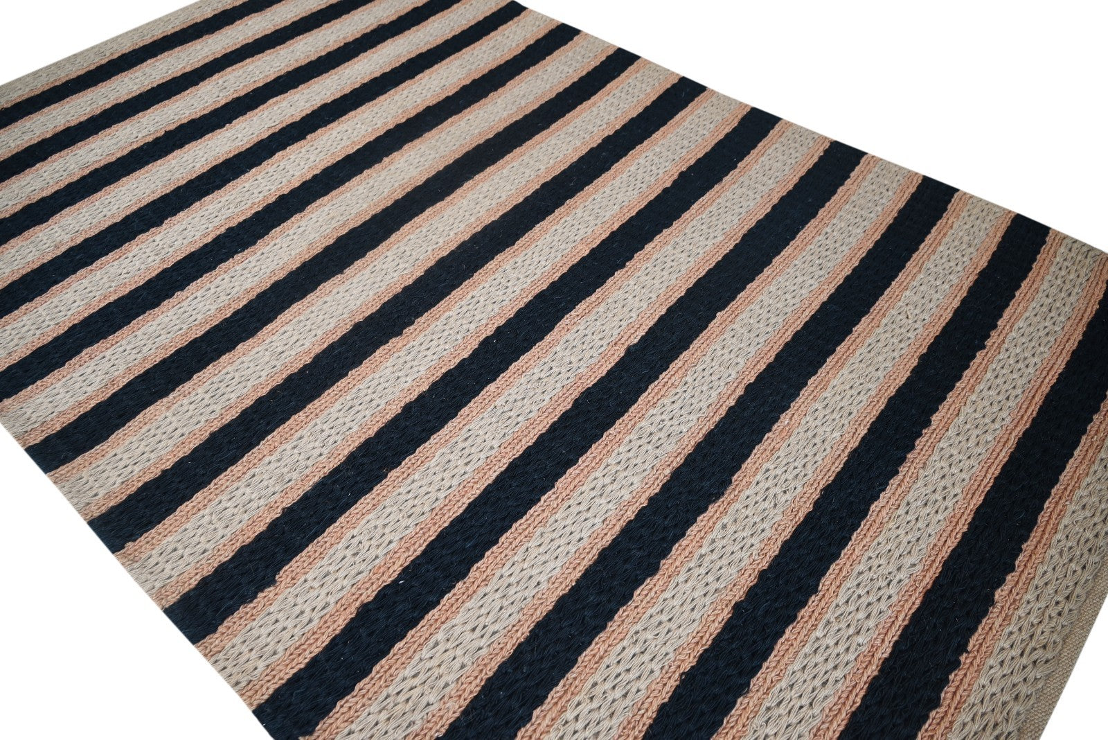 Bunter Wollteppich 150x240 cm Handgefertigt Modern Natur Teppich sh176