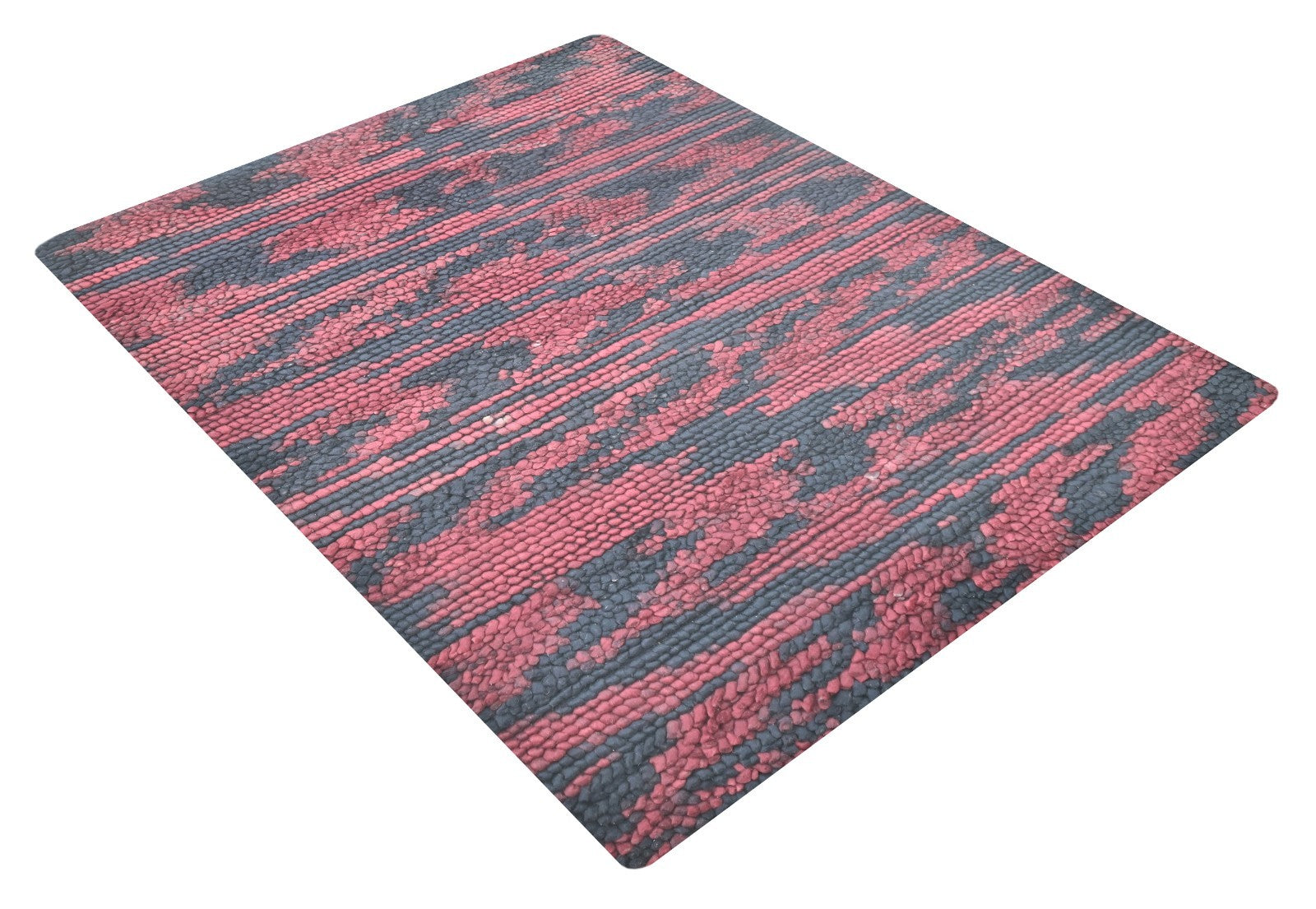 Bunter Wollteppich 120x180 cm Handgefertigt Modern Teppich sh165