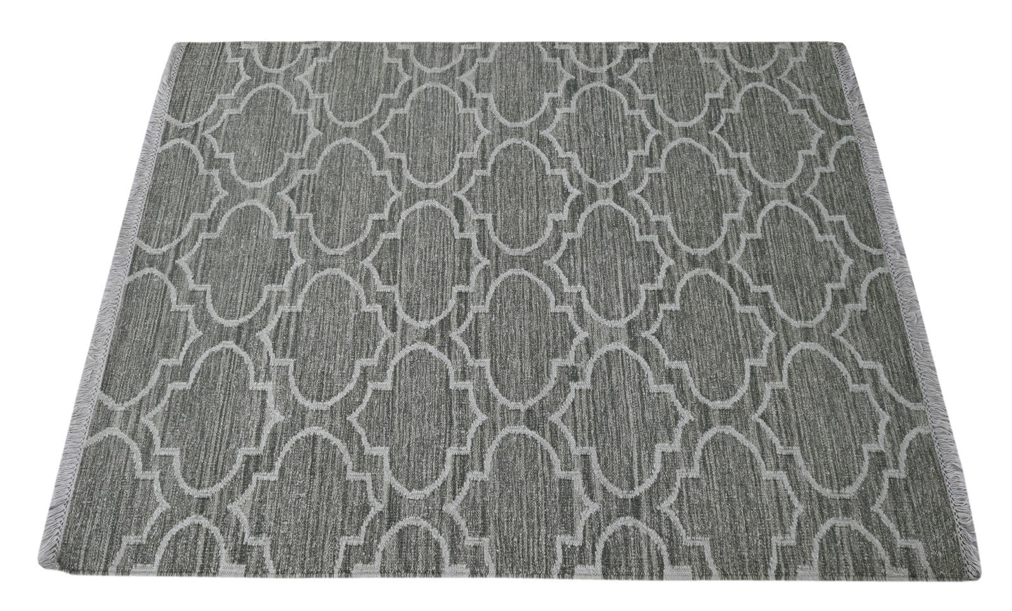Bunter Wollteppich 120x180 cm Handgefertigt Modern Teppich sh197