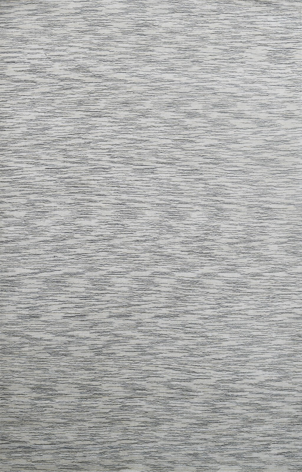 Handgewebter Teppich 160x230 Silber Glanzoptik Wolle Wohnzimmer SH141