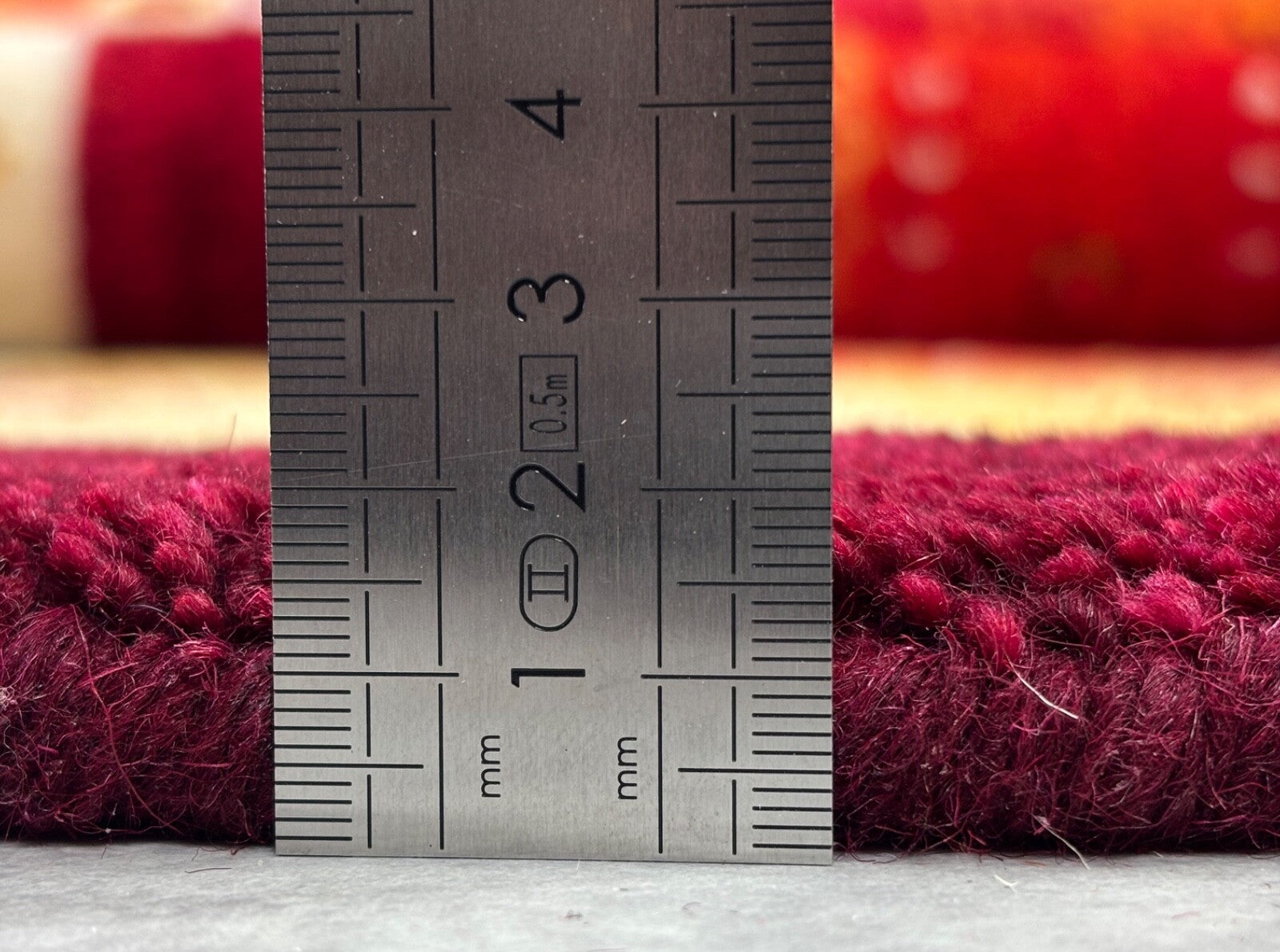 Gabbeh Wollteppich 170x240cm Handgeknüpft 100% Schurwolle Rot Mehrfarbig PT01