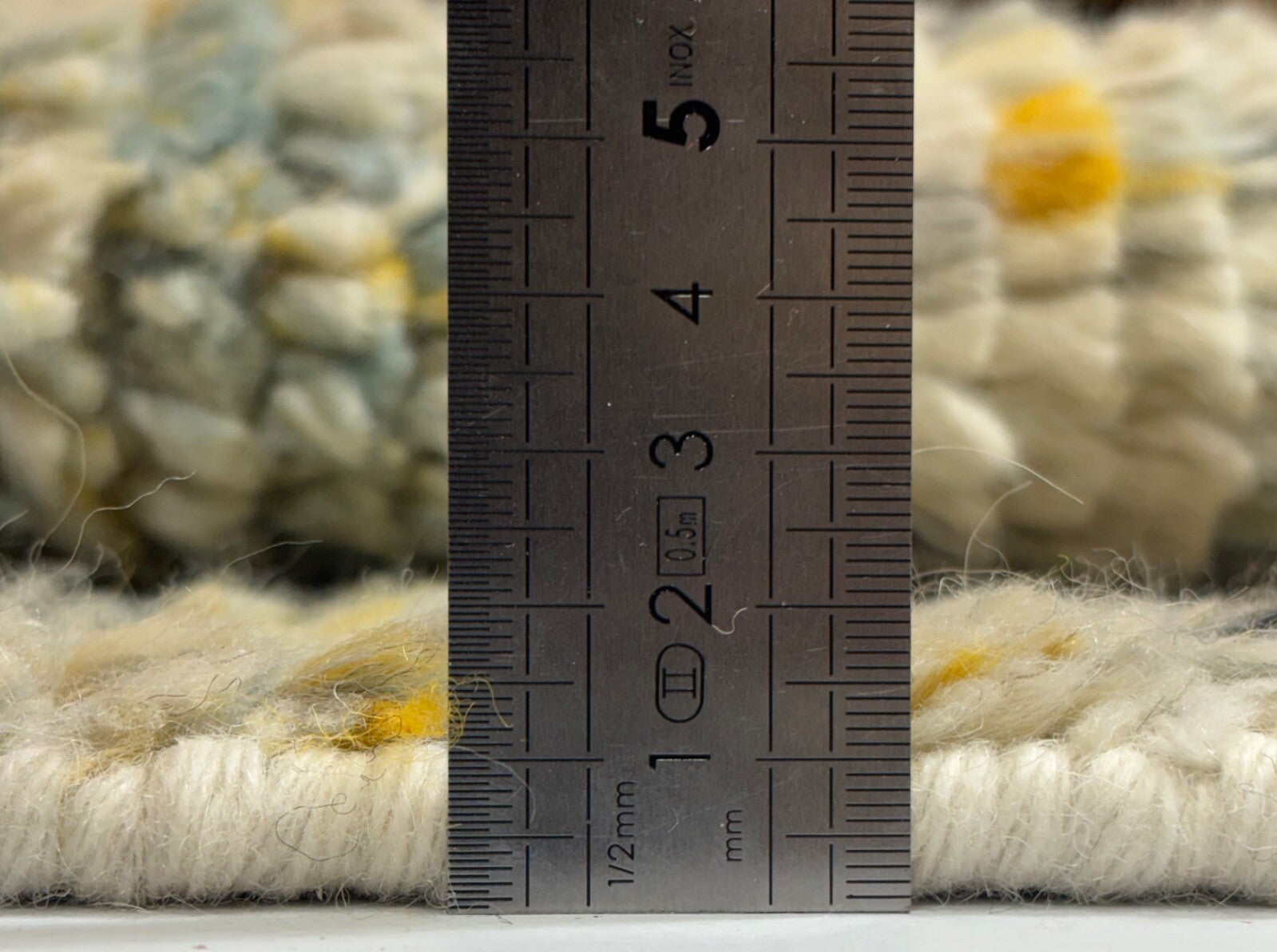 Tappeto in lana annodato a mano 60x90cm 100% lana Moderno Multicolore Beige BCI82