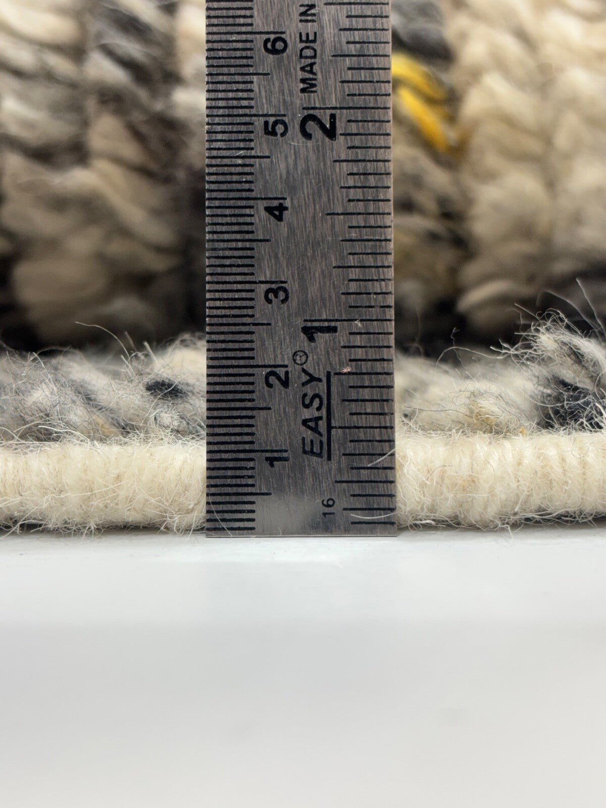 Tappeto annodato a mano in lana 100% 60x90 Tappeto dal design moderno Grigio Beige BCI88