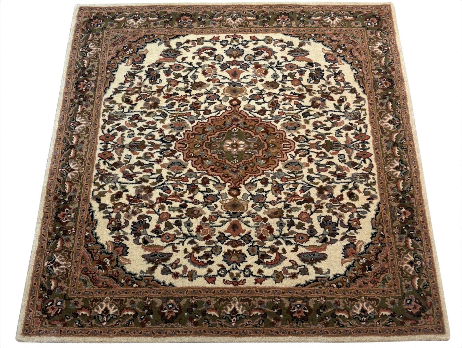 Bidjar Wohnzimmer 200x200 cm Teppich Orientteppich Handgewebt 100% wolle