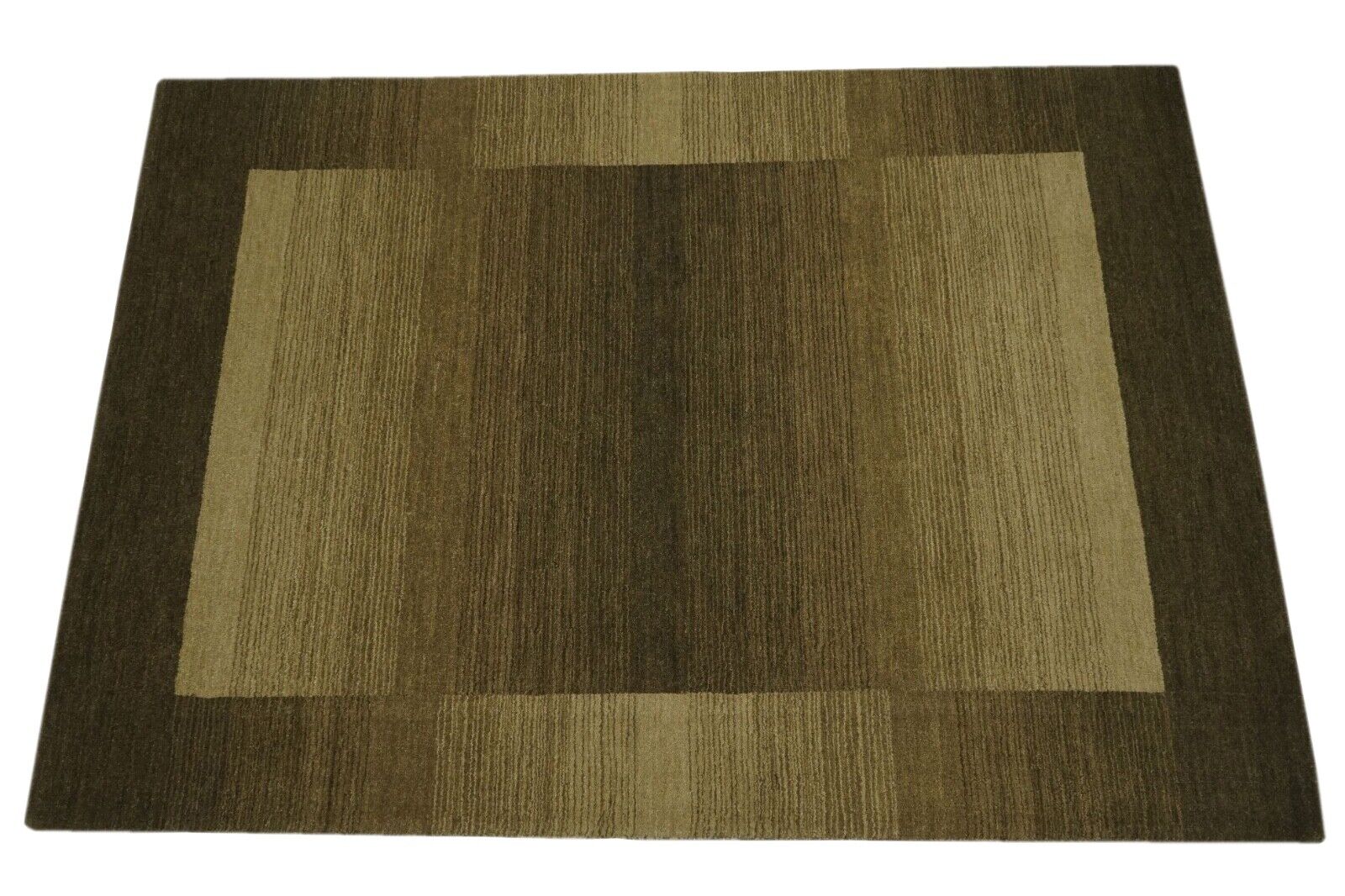 Grün Teppich 160X230 cm Teppich 100% Wolle Orientteppich Handgetuftet HT195