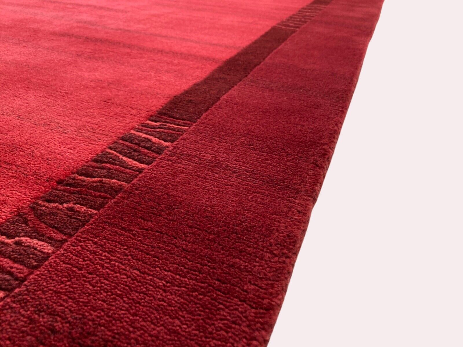 Rot Teppich Handgeknüpft 250X350 cm Orange 100% Wolle Orientteppich Indo Nepal