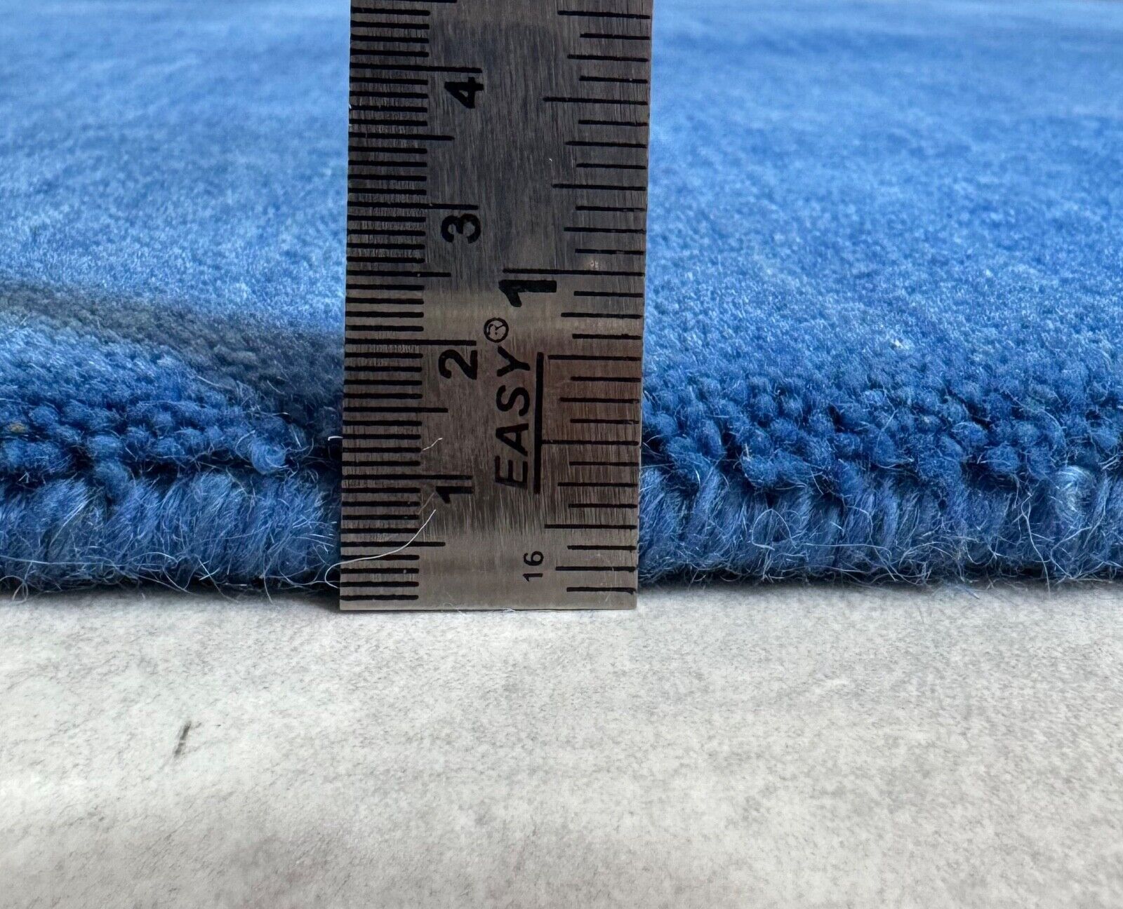 Gabbeh Blau Teppich 120x180 cm Handgewebt 100% Wolle Lori Debbich Loom G64T6