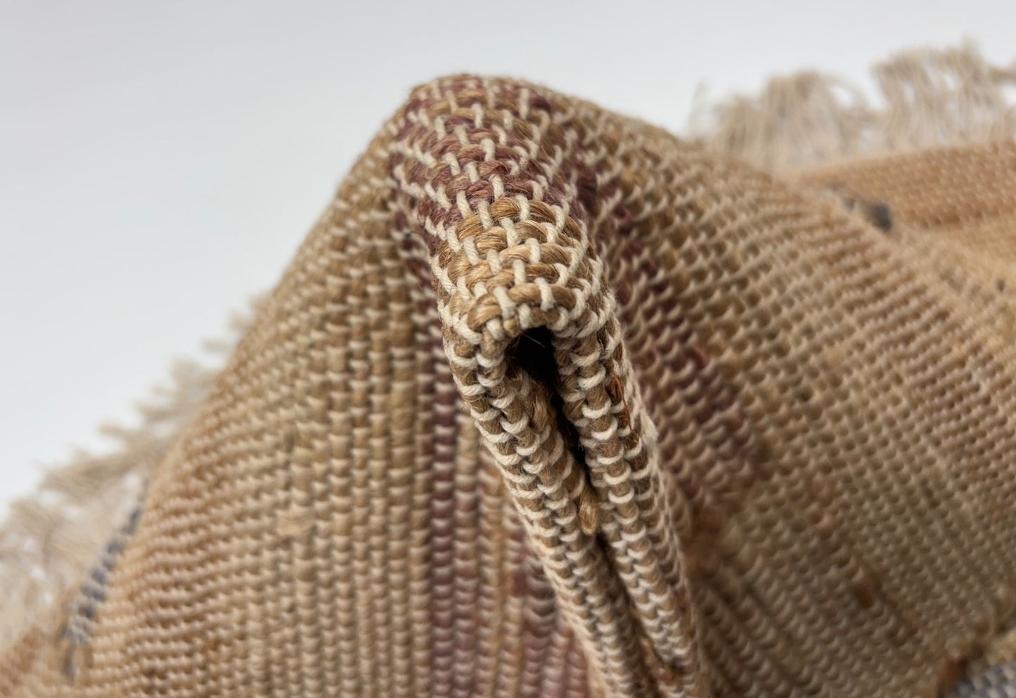 Jute Teppich 60x90 cm – Natur & Ethno Stil mit handgewebtem Muster D531