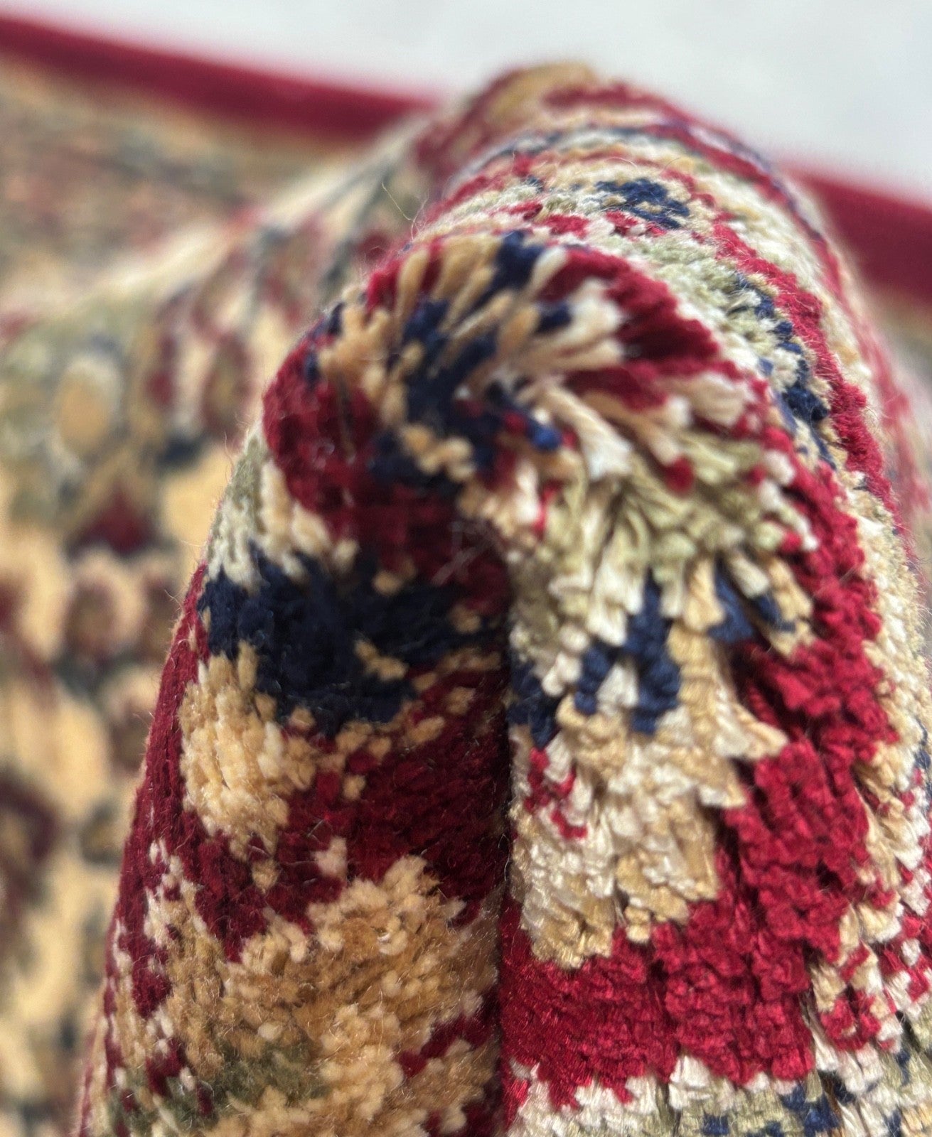 Kashmir Design orijentalni tepih 150x210 cm viskoza svila sjaj crvena/bež M53R