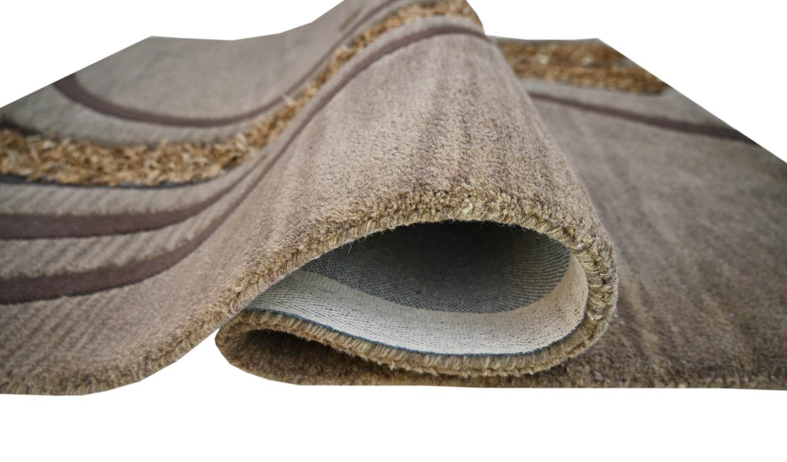 Handgetufteter Wolle teppich 120x180 braun Modern Wohnzimmer SH250