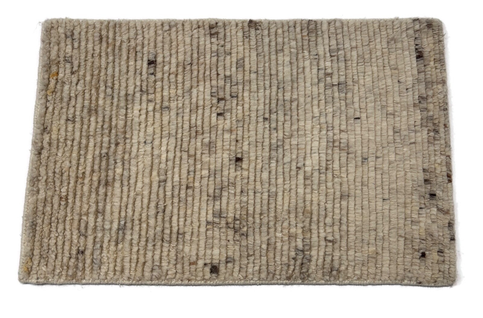 Handgeknüpfter 100% Wollteppich 60x90 Modern Design Teppich Beige BCI77