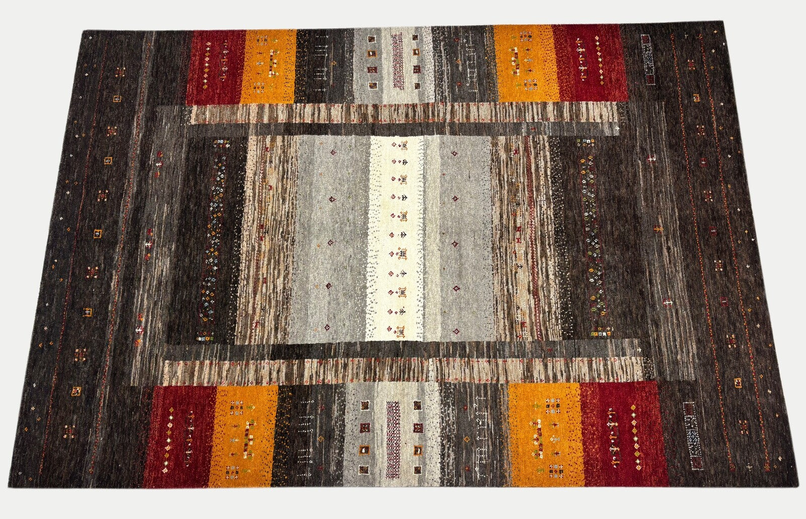 Handgeknüpft Orientteppich 170x240 Wolle Teppich Multi Klassisch Design 112-9/9