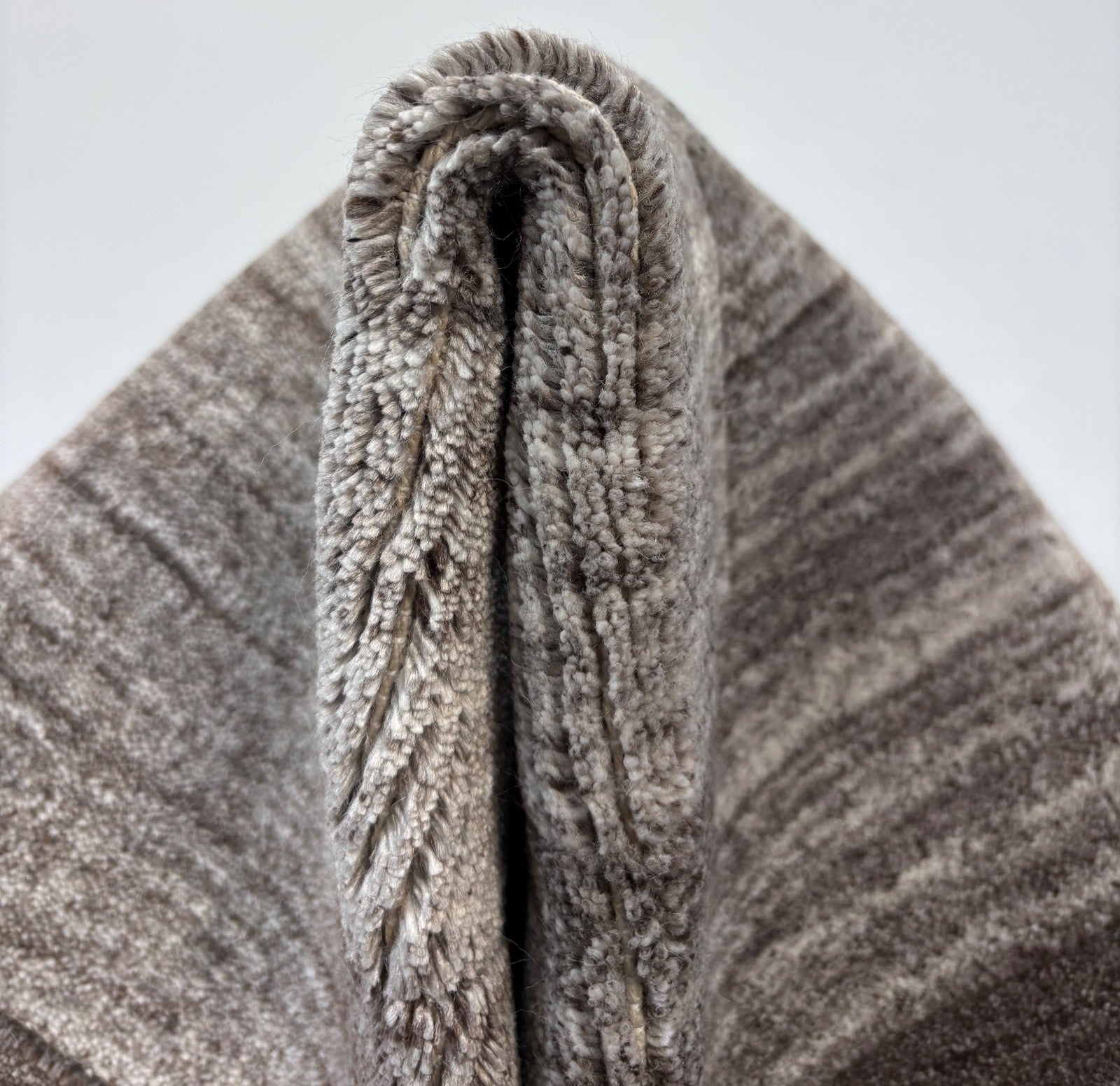 Ročno tkana preproga 60x90 cm Rjava moderna volnena preproga Ročno izdelana D820