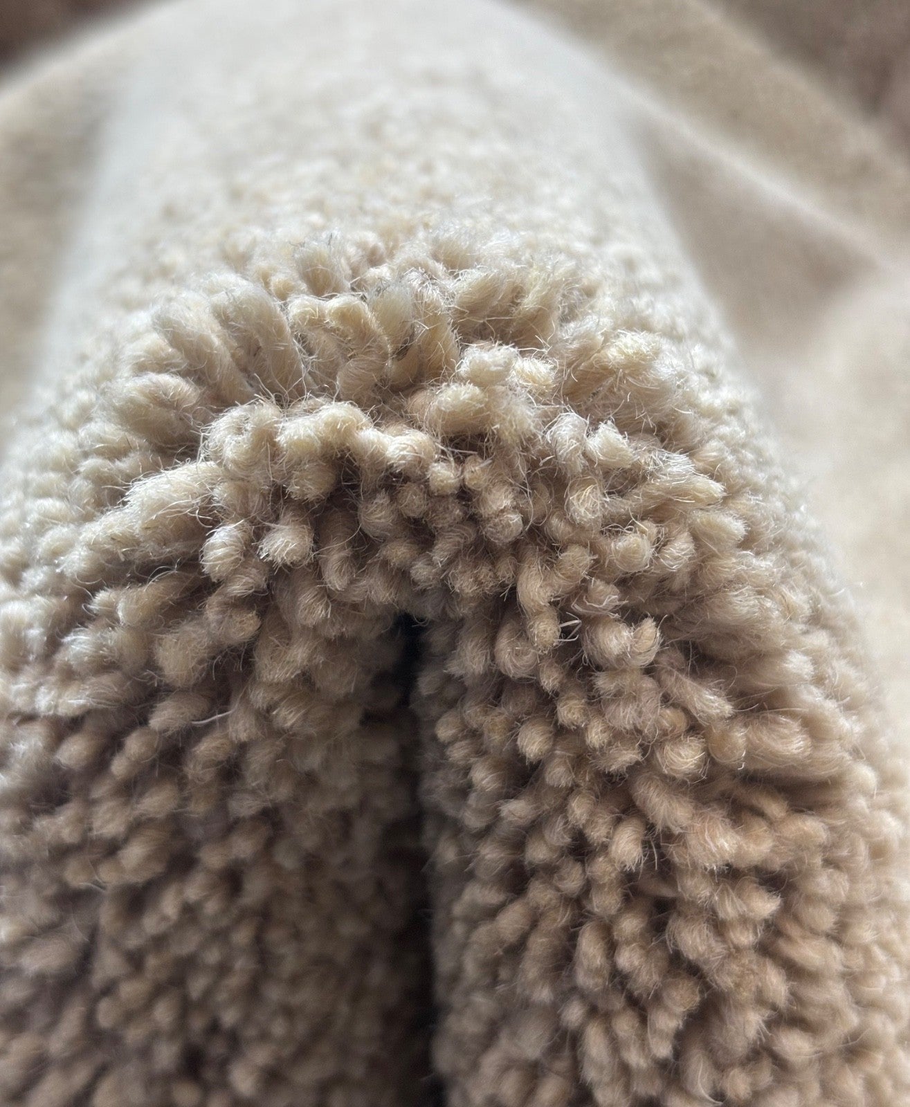 Beige Teppich Wolle Braun 160X230 cm Handarbeit Handgetuftet HT200