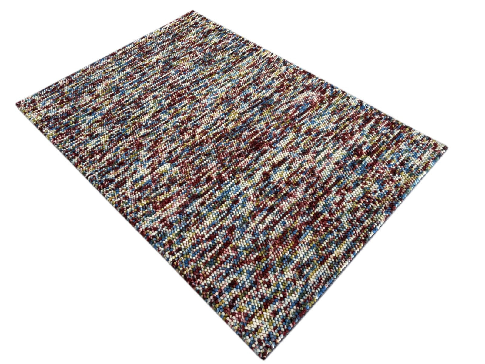 Tappeto di lana colorato 170x240 cm Tappeto moderno naturale fatto a mano st14