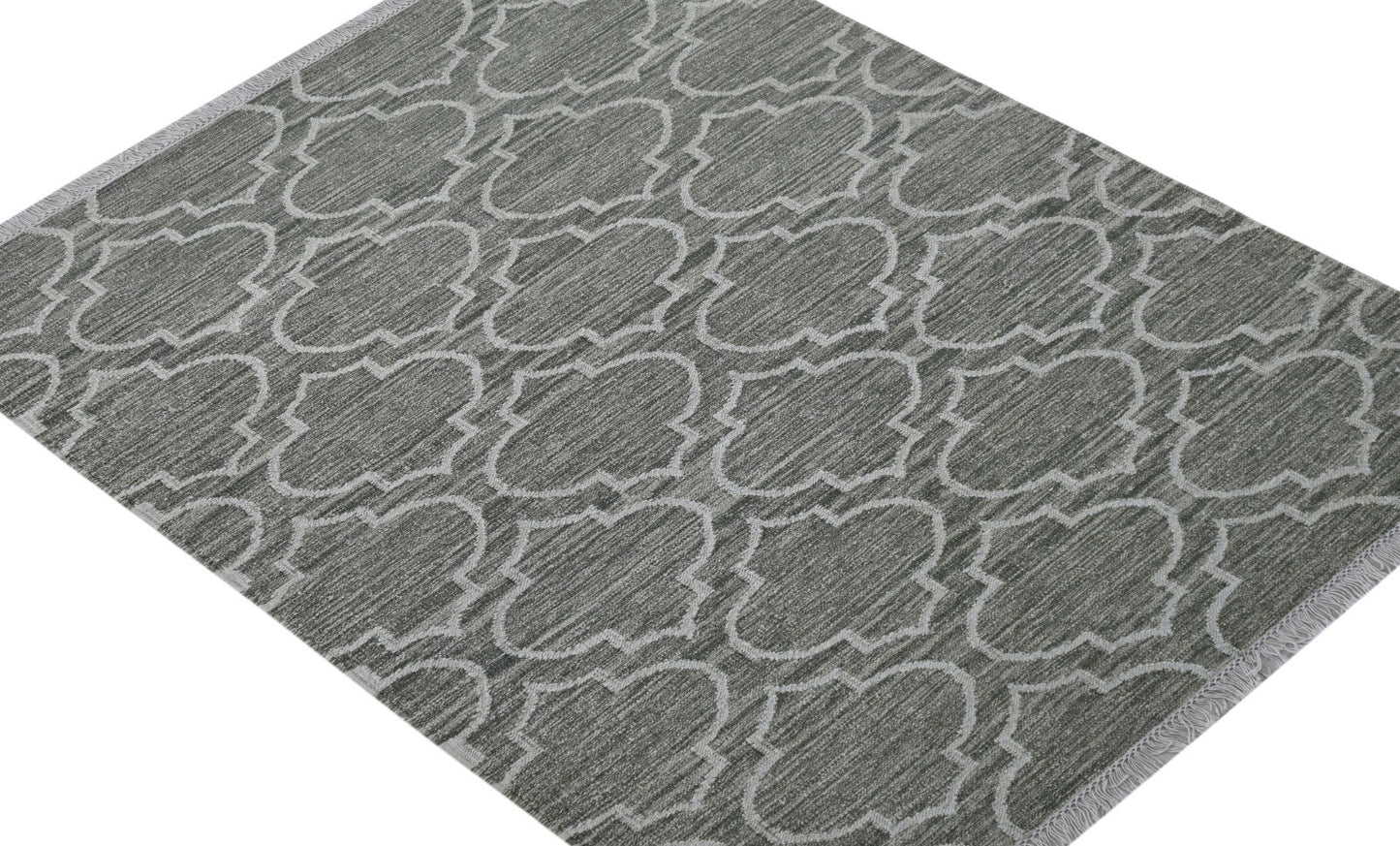 Bunter Wollteppich 120x180 cm Handgefertigt Modern Teppich sh197