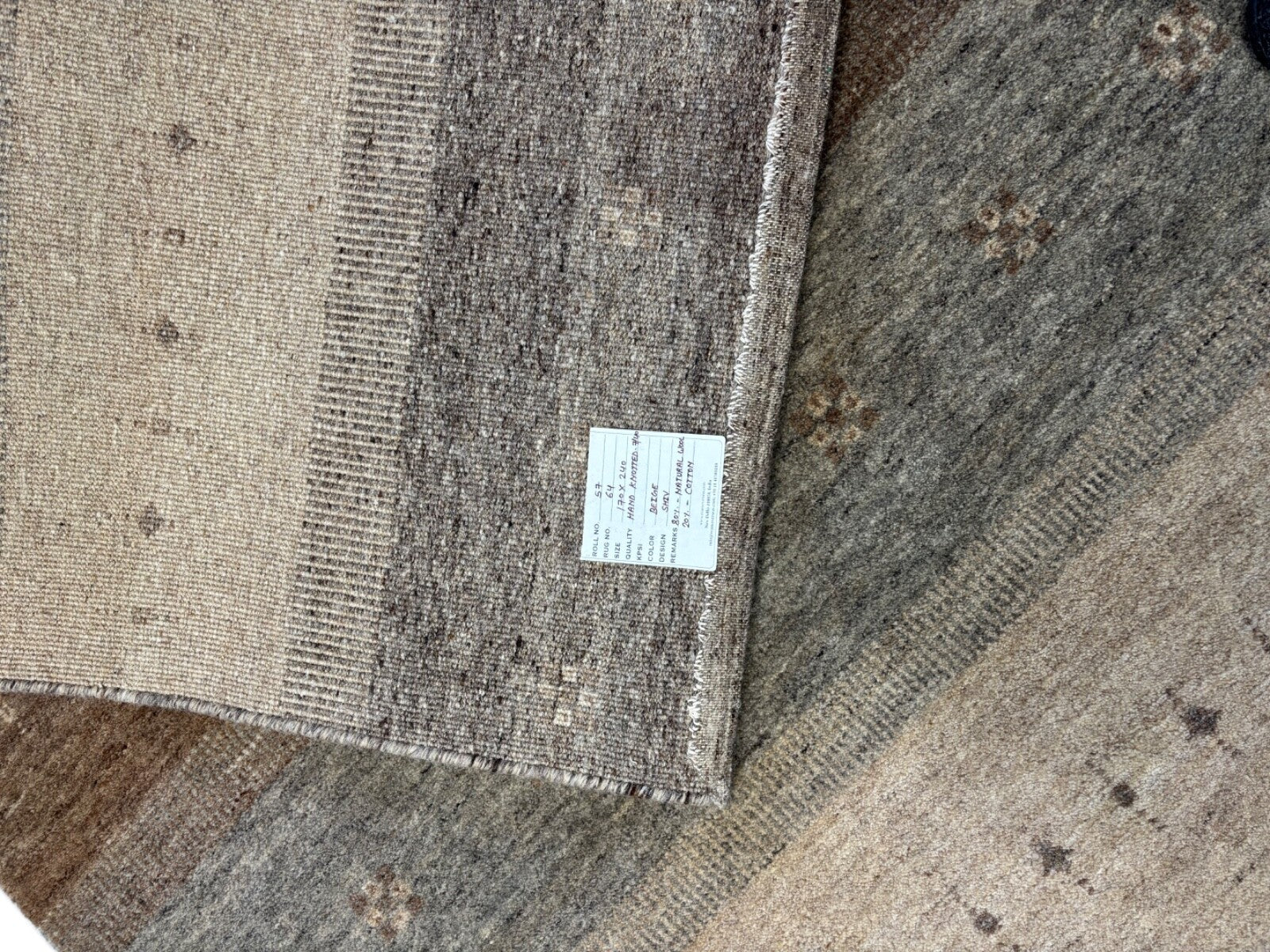 Handgeknüpft Orientteppich 170x240 Wolle Teppich Klassisch Design st64