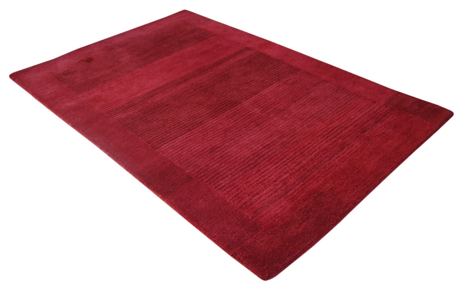 Handgetufteter Wolle teppich 120x180 Maroon Modern Wohnzimmer SH264