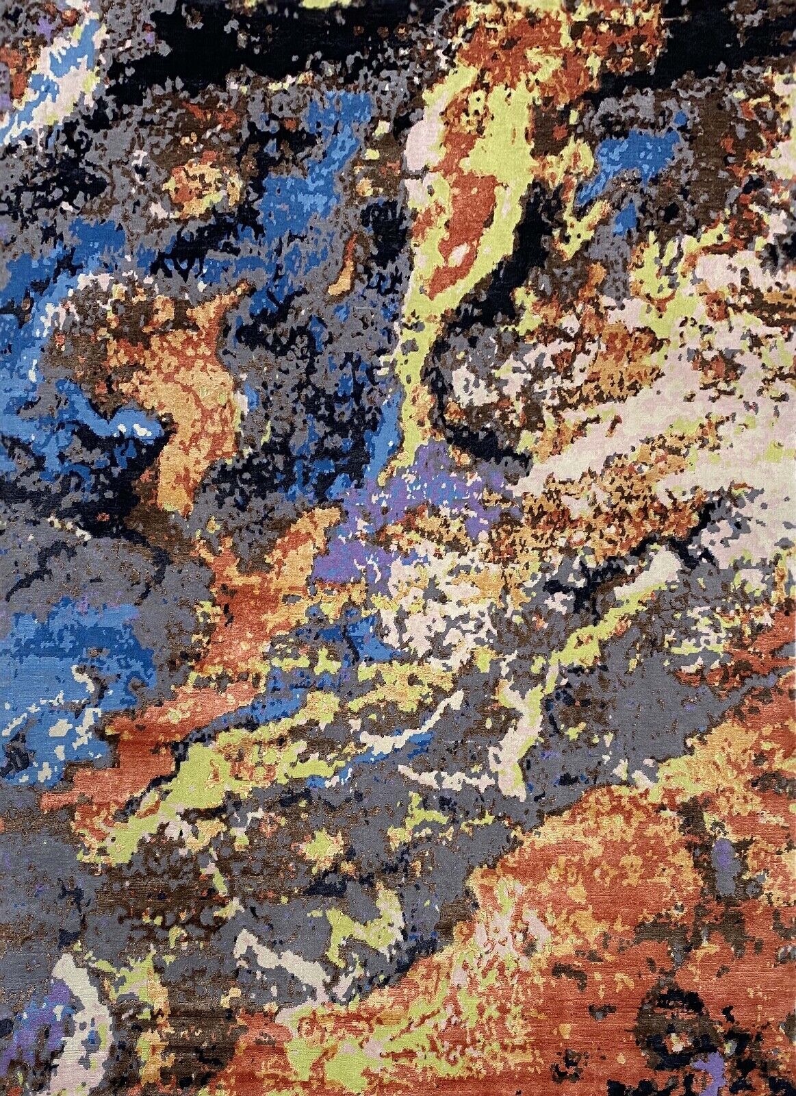 Handgeknüpft Teppich Einzigartiges Design Nepal Bambus seide Wolle 250X300 cm