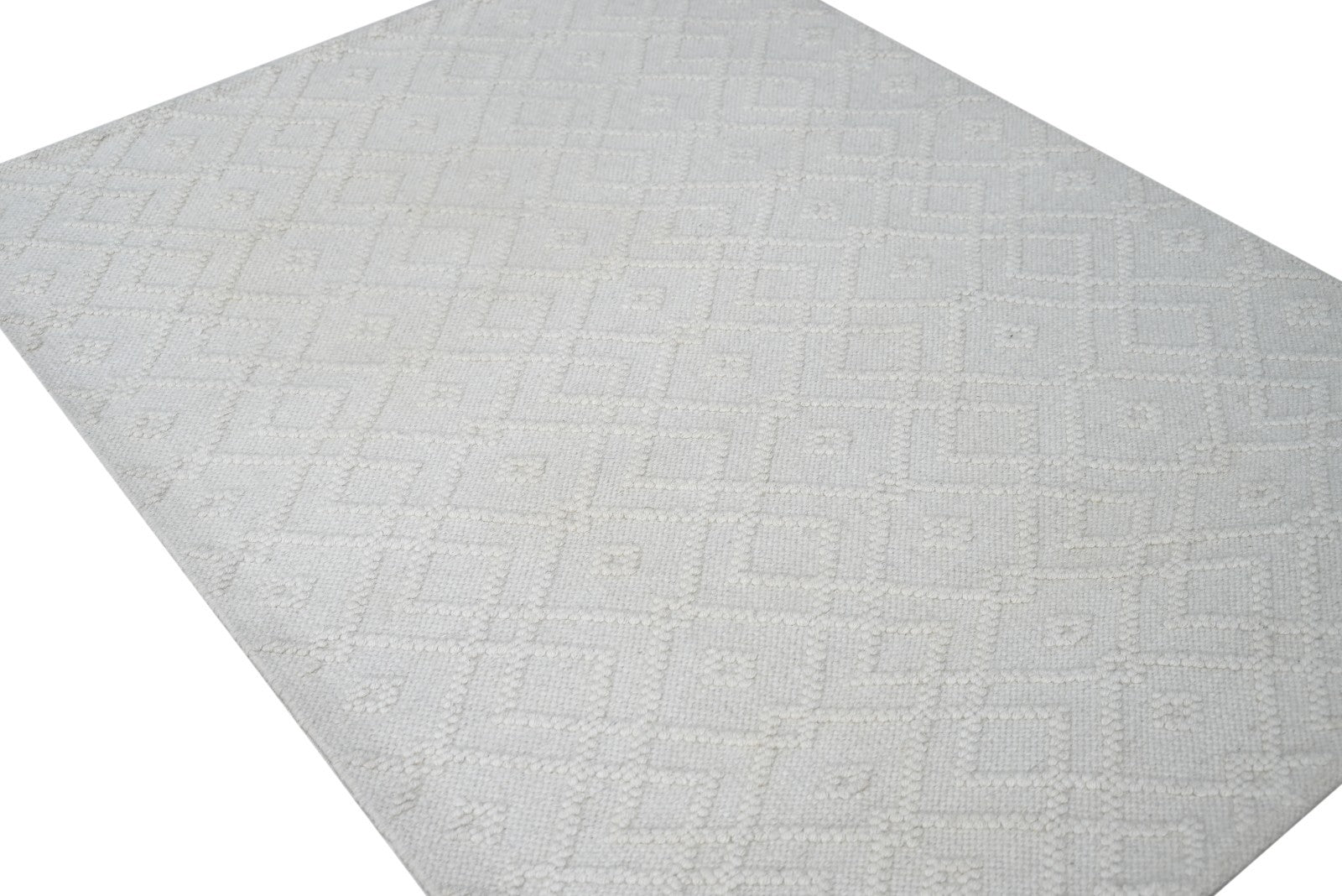 Bunter Wollteppich 120x180 cm Handgefertigt Modern Teppich sh161