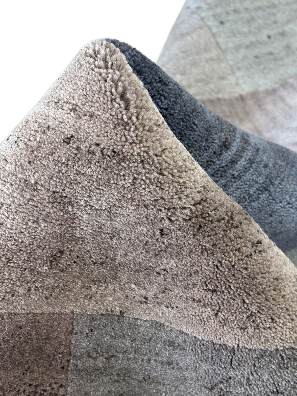 Nepal Handgeknüpft Naturfarben Teppich Grau Blau 170X240 cm 100% Wolle st10