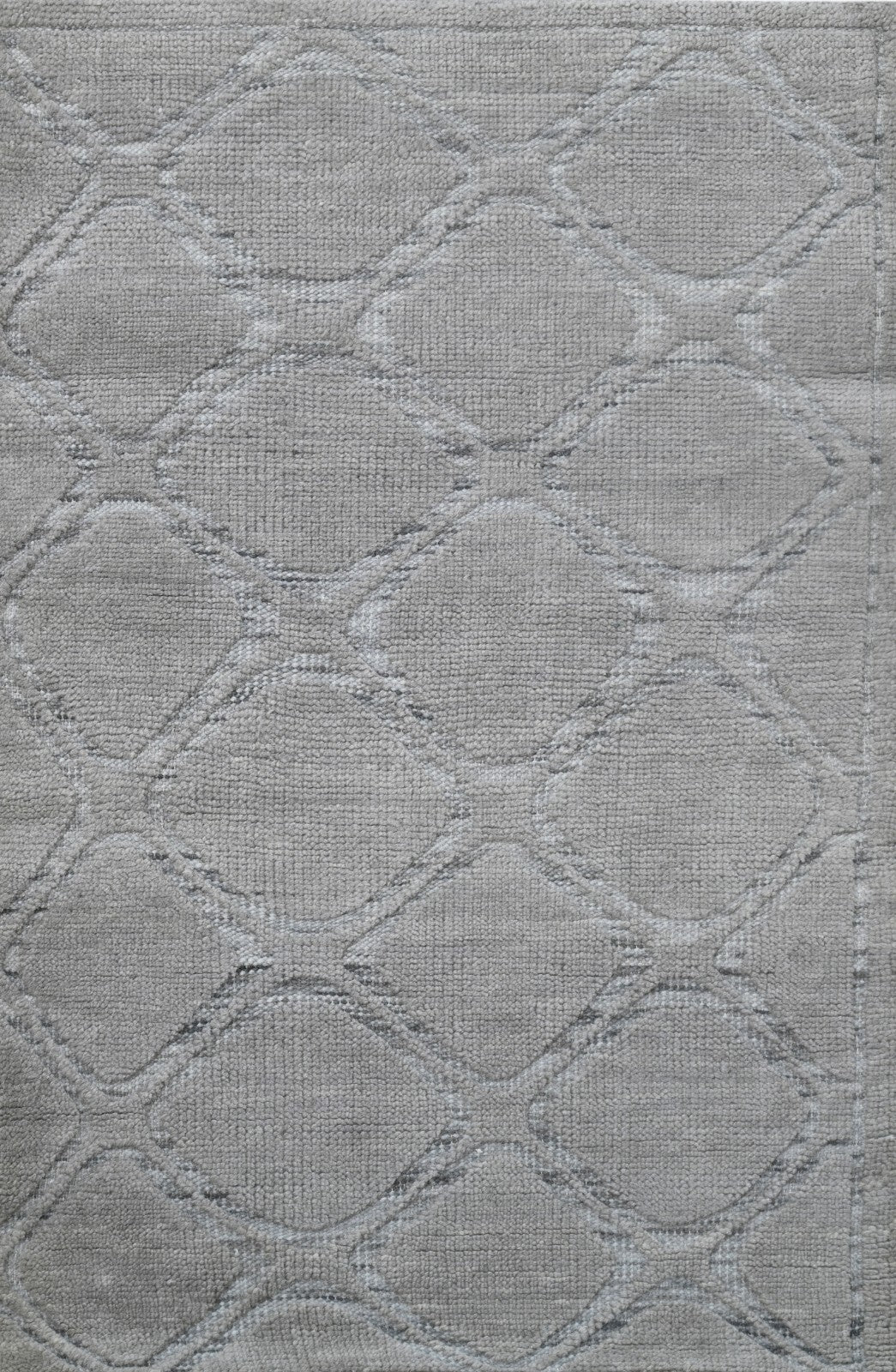 Modernes Handgeknüpfter Wolle 90x150 Vintage grau Wohnzimmer Teppich SH184