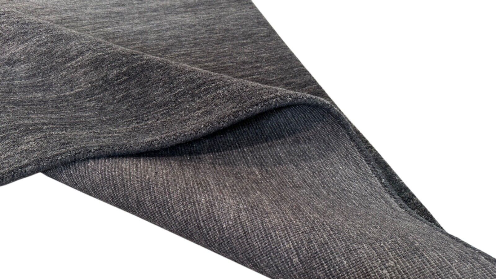 Gabbeh Teppich Anthrazit schwarz Grau 160X230 cm Handgefertigt 100% Wolle WR119