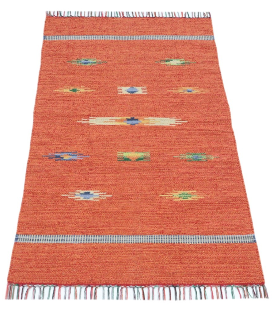 Kelim Teppich 100% Baumwolle flach gewebt mit Fransen Kilim Dhurrie 8 Designs CT