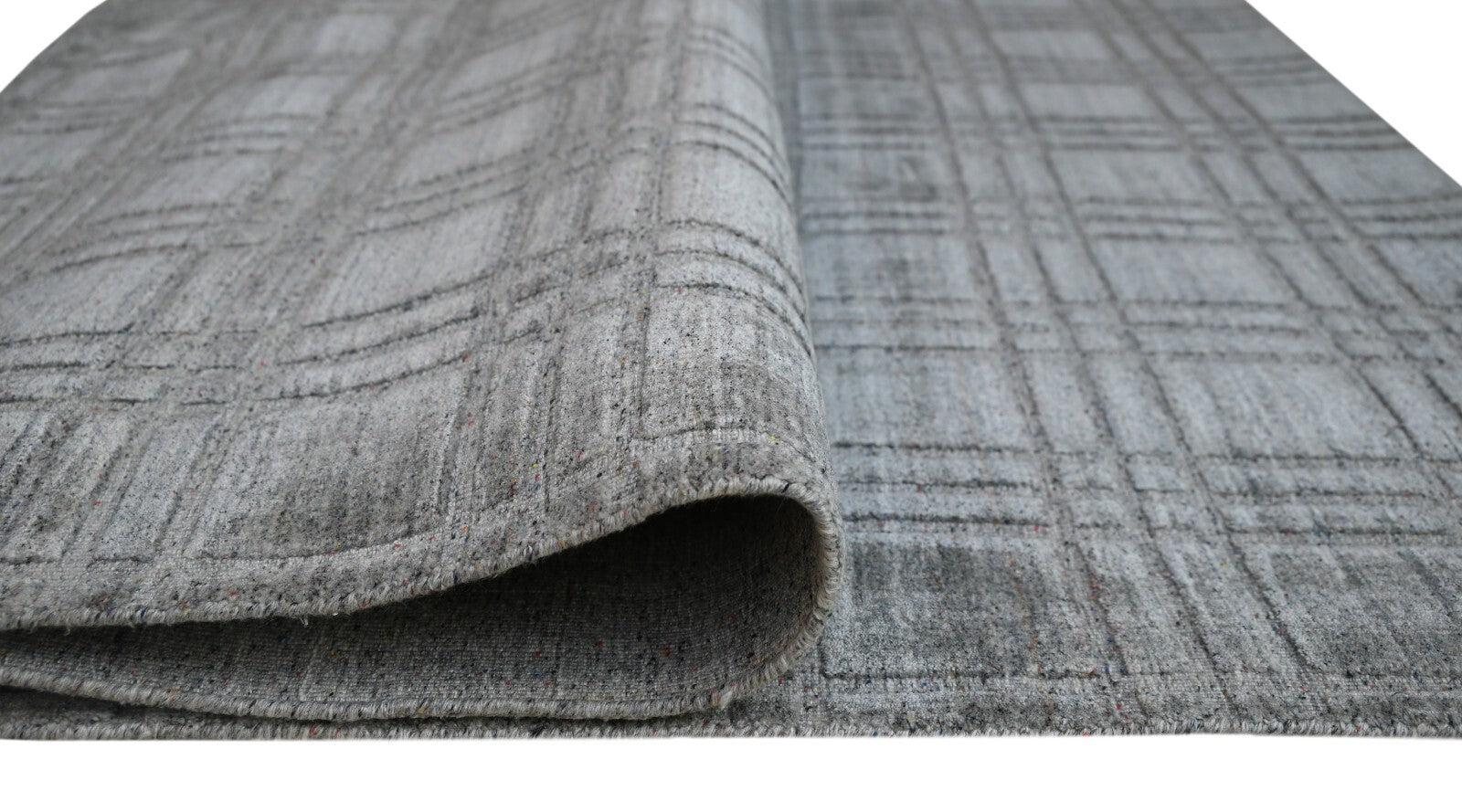 Käsitsi kootud vaip 170x240 Hall läikiv villa-viskoosist elutoa vaip SH105