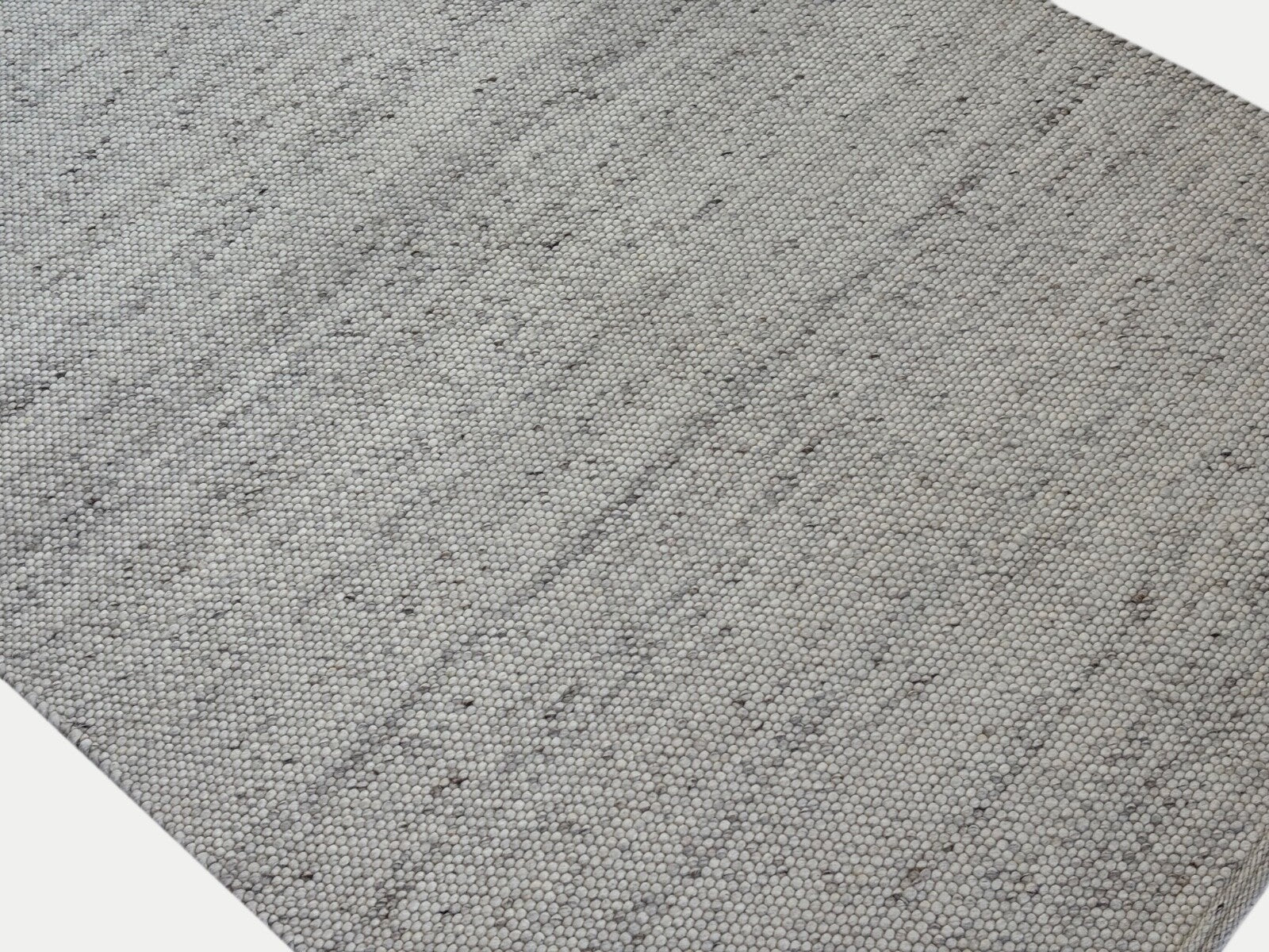 Teppich aus 100 % Wolle 152x244 cm Handgefertigt, Modern, Naturbeige ST44