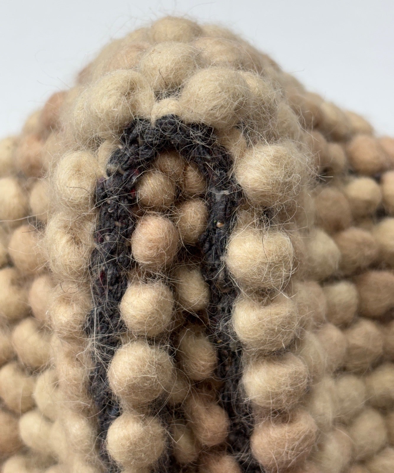 Handgefertigter Kilim Dhurry Flachgewebe design 60x90 Sandfarbe Wolleteppich R96