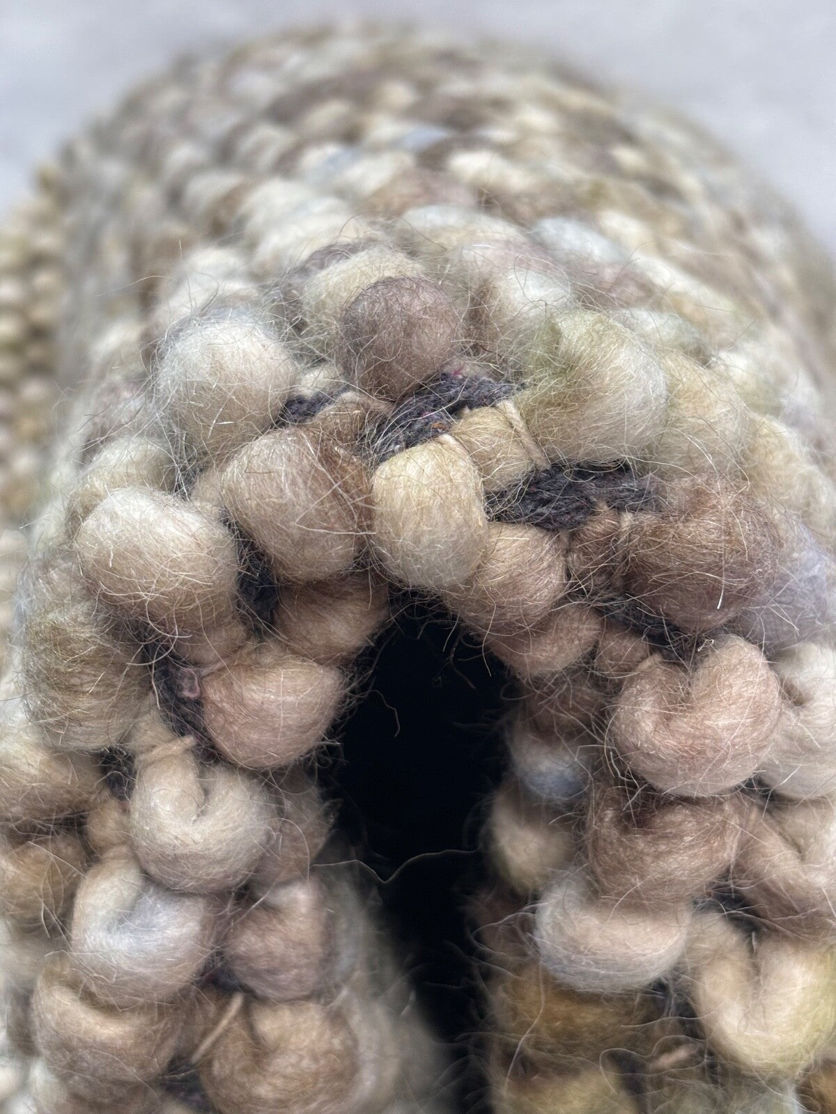 Bunter Wollteppich 170x240 cm Handgefertigt Modern Natur Teppich st12