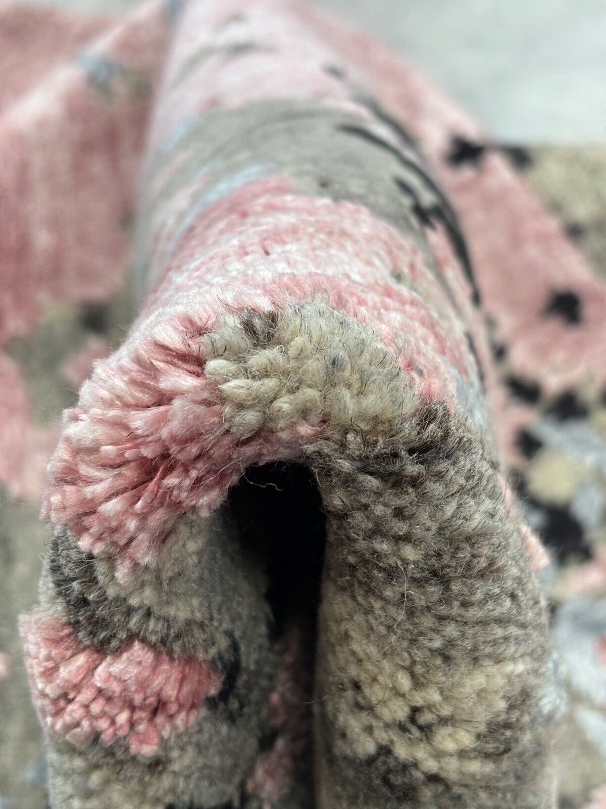 Handgeknüpft Teppich Einzigartiges Design Bambus seide Wolle 168X236 cm ST922