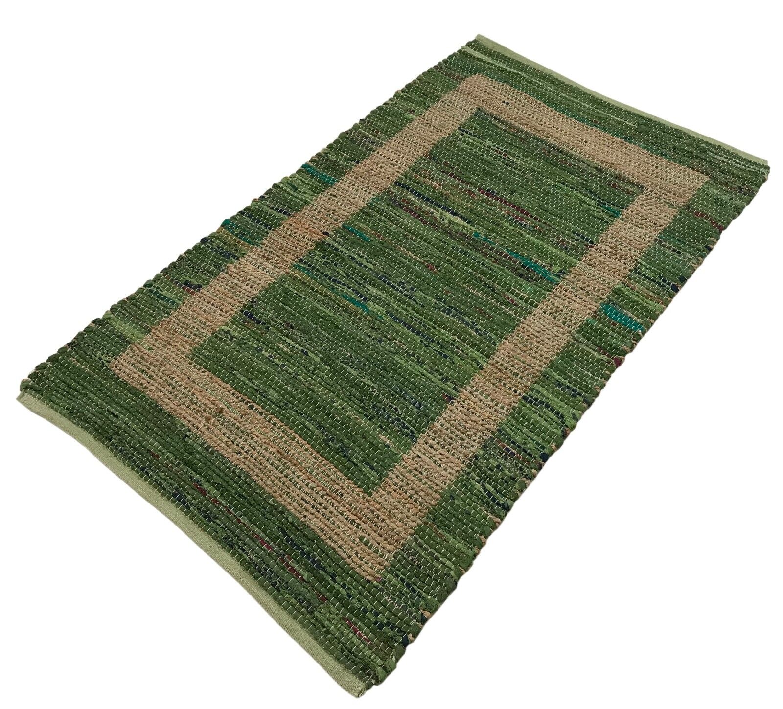 Beidseitig Nutzbar Chindi Kelim Durry Teppich Handgearbeiteter, 4 Größen Dhurrie