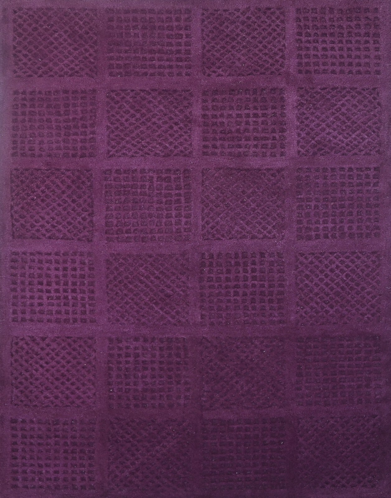 Handgetufteter Wolle teppich 120x180 Lila Modern Wohnzimmer SH229