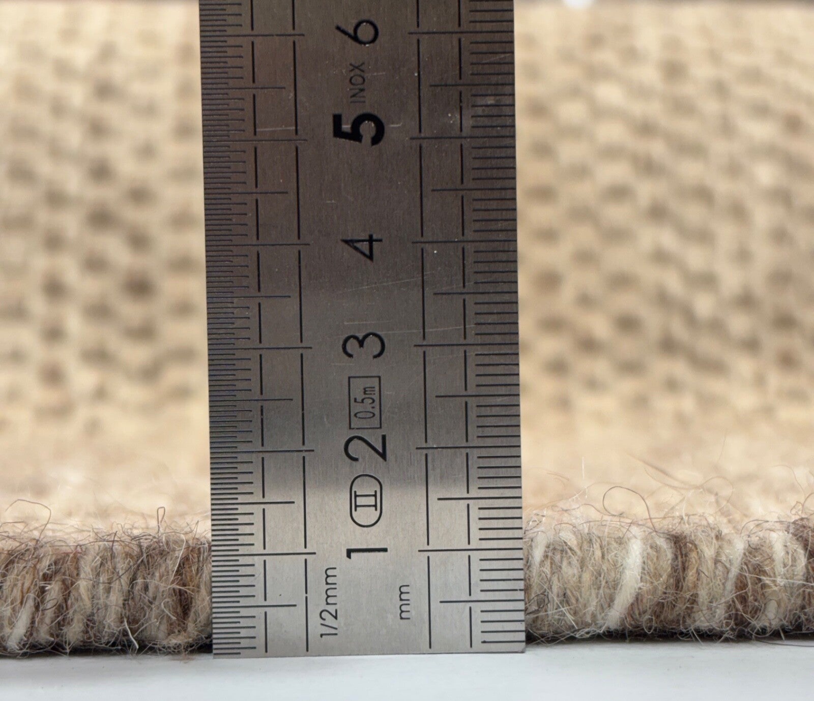 Kilim Dhurry Teppich 60x90cm Handgefertigt 100% Wolle Grau R127